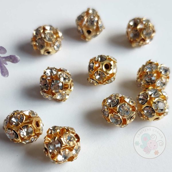 Diamond Beads Round - 14 MM