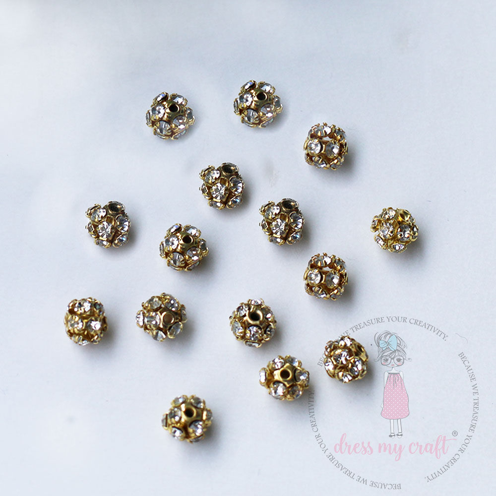 Diamond Beads Round  8 MM