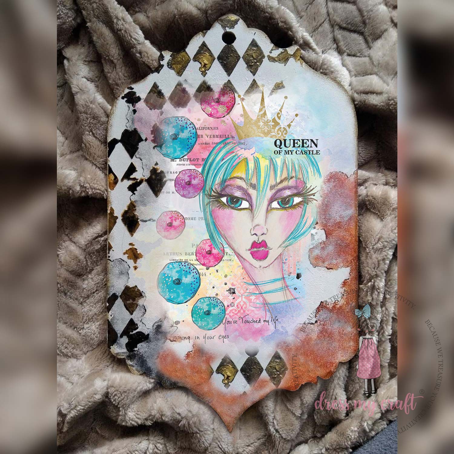 Vintage Diamonds - Stencil