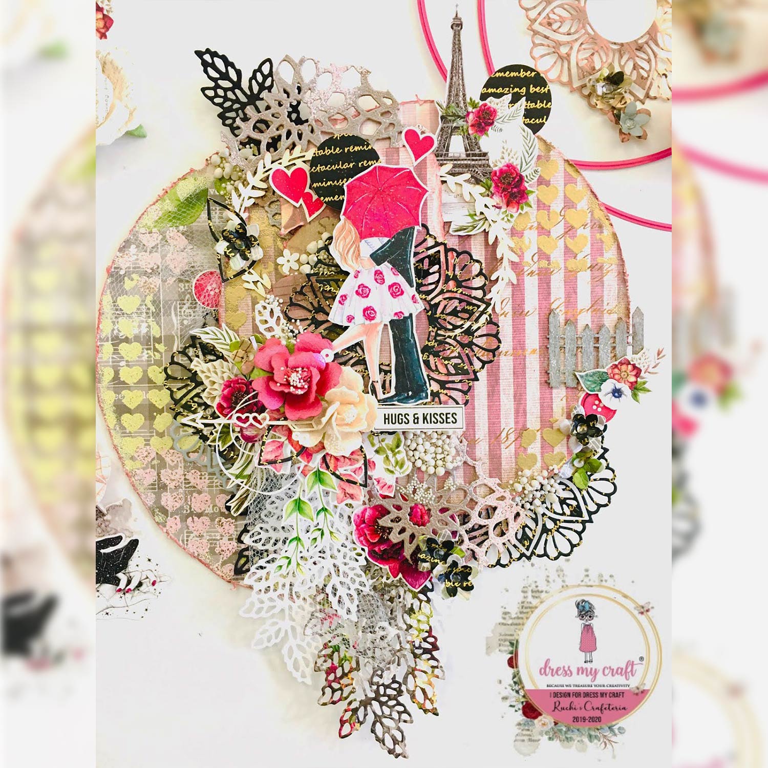 Vintage Hearts - Stencil