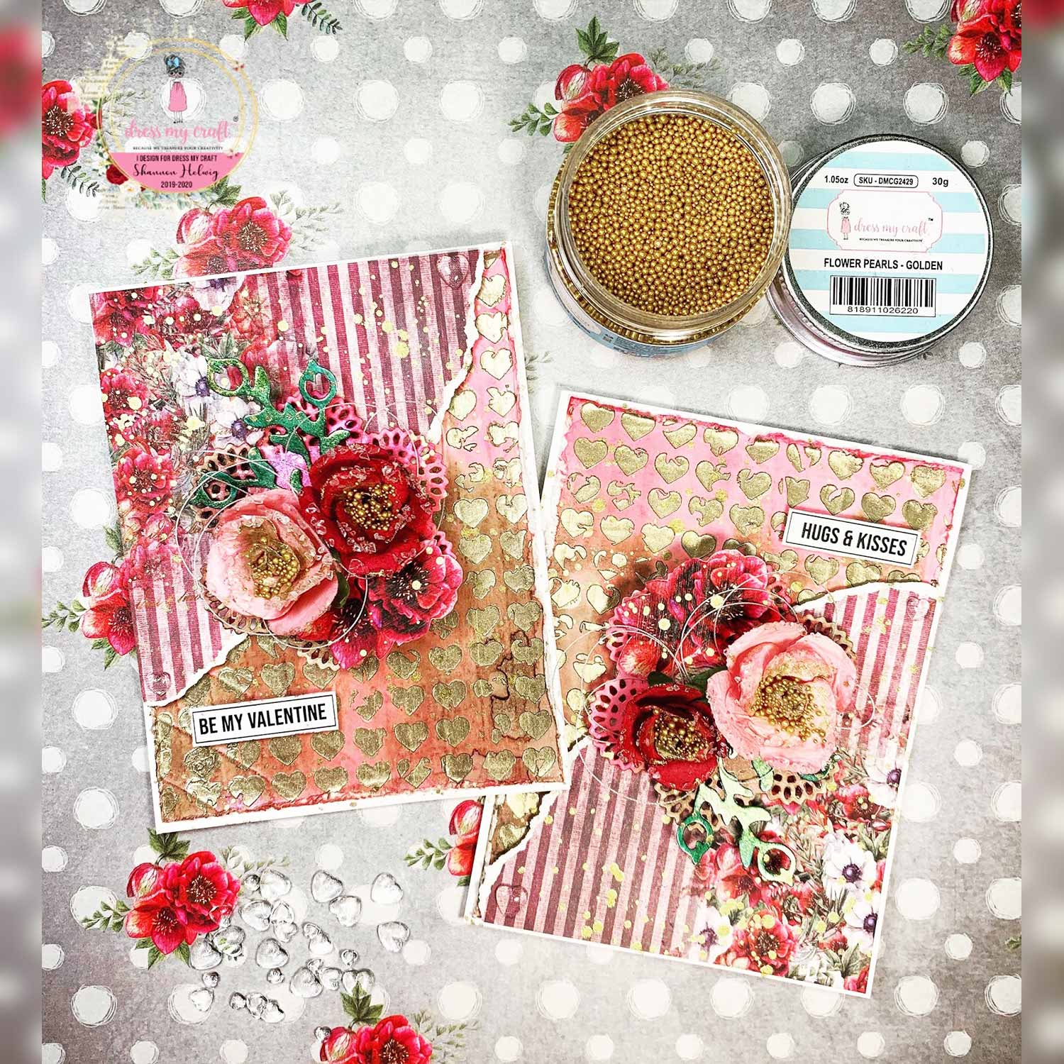 Vintage Hearts - Stencil