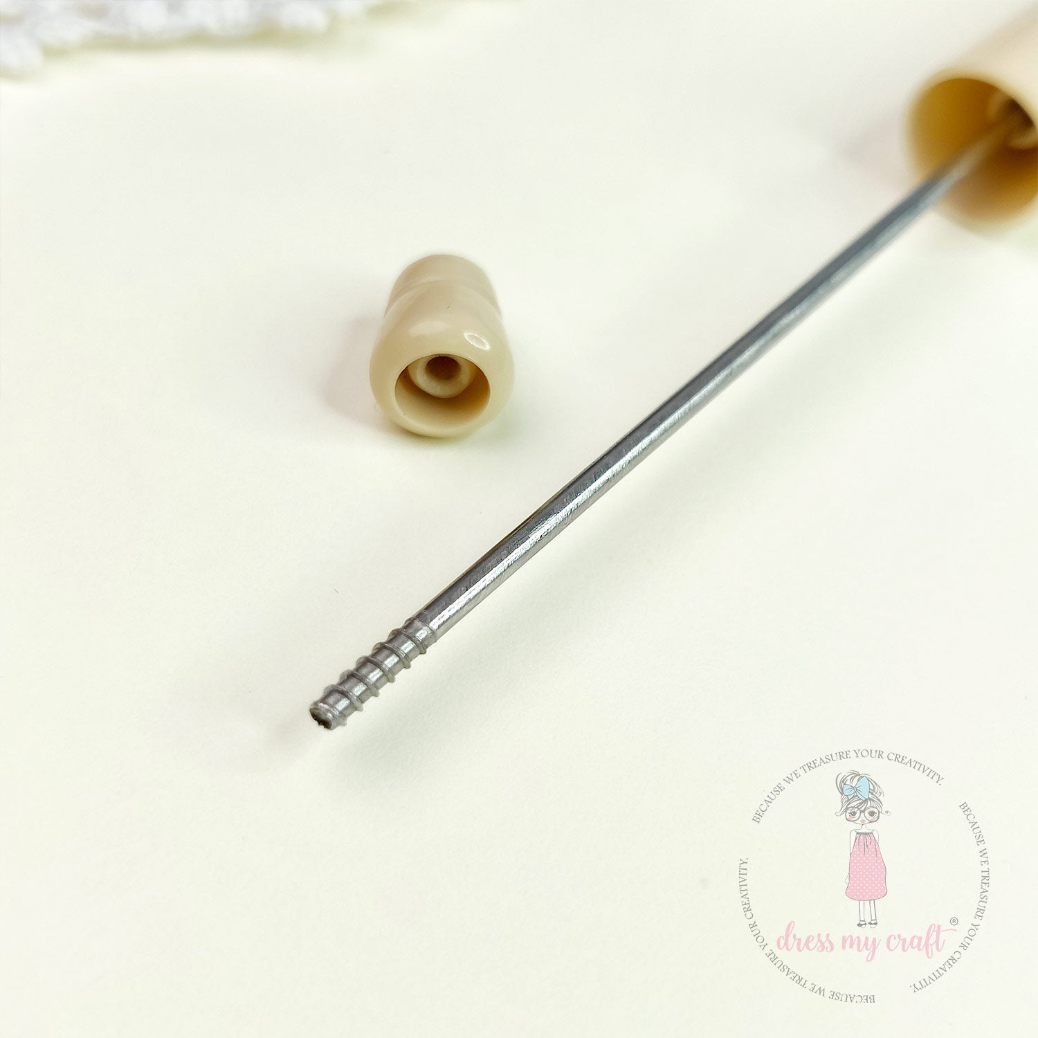 DIY Bead Pens - Pastel Beige