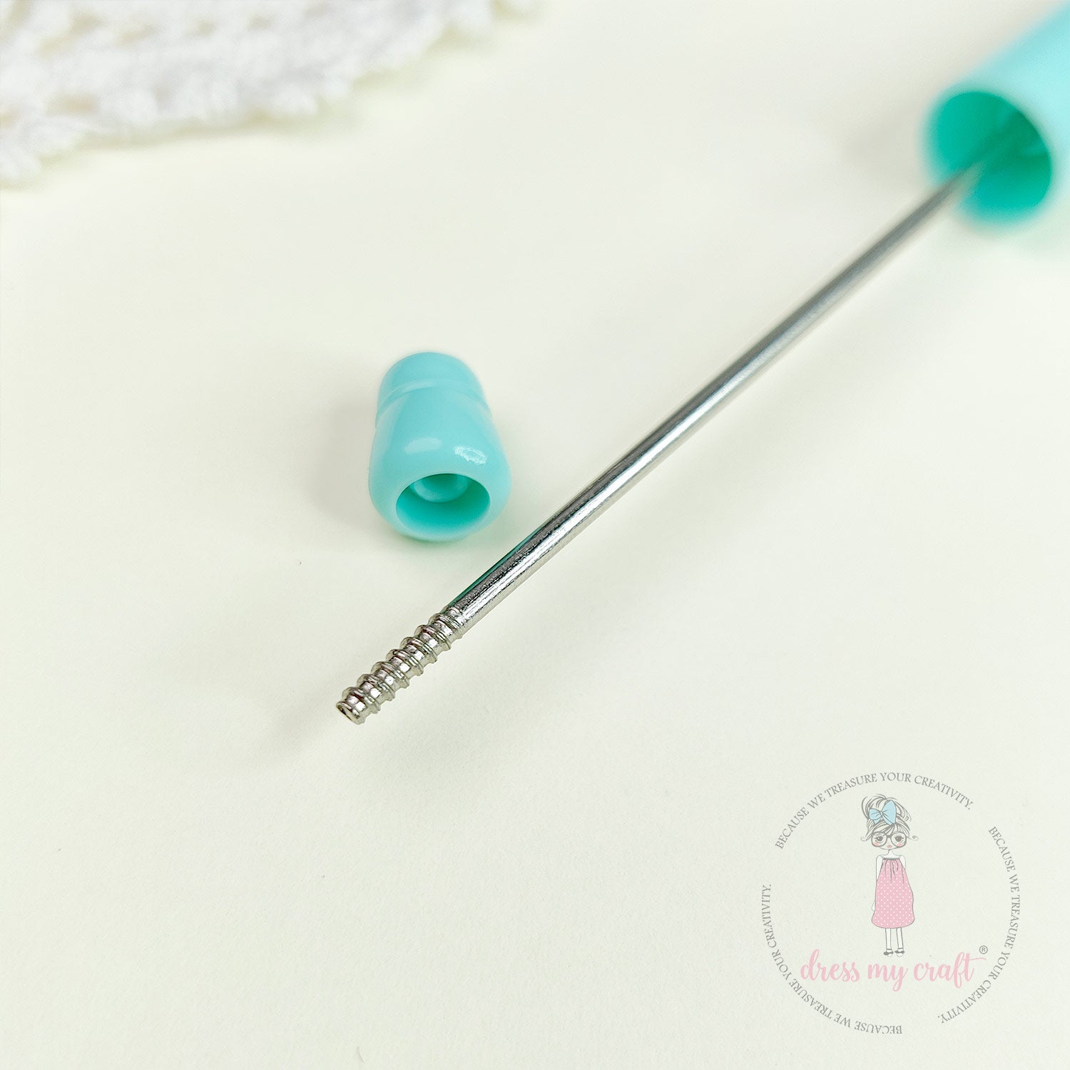 DIY Bead Pens  - Pastel Aquamarine