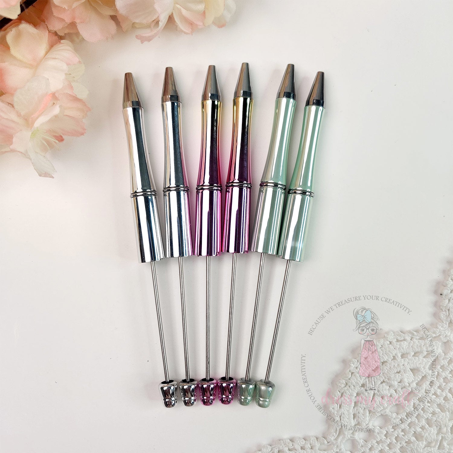 DIY Bead Pens Metallic Combo Pack Of 6
