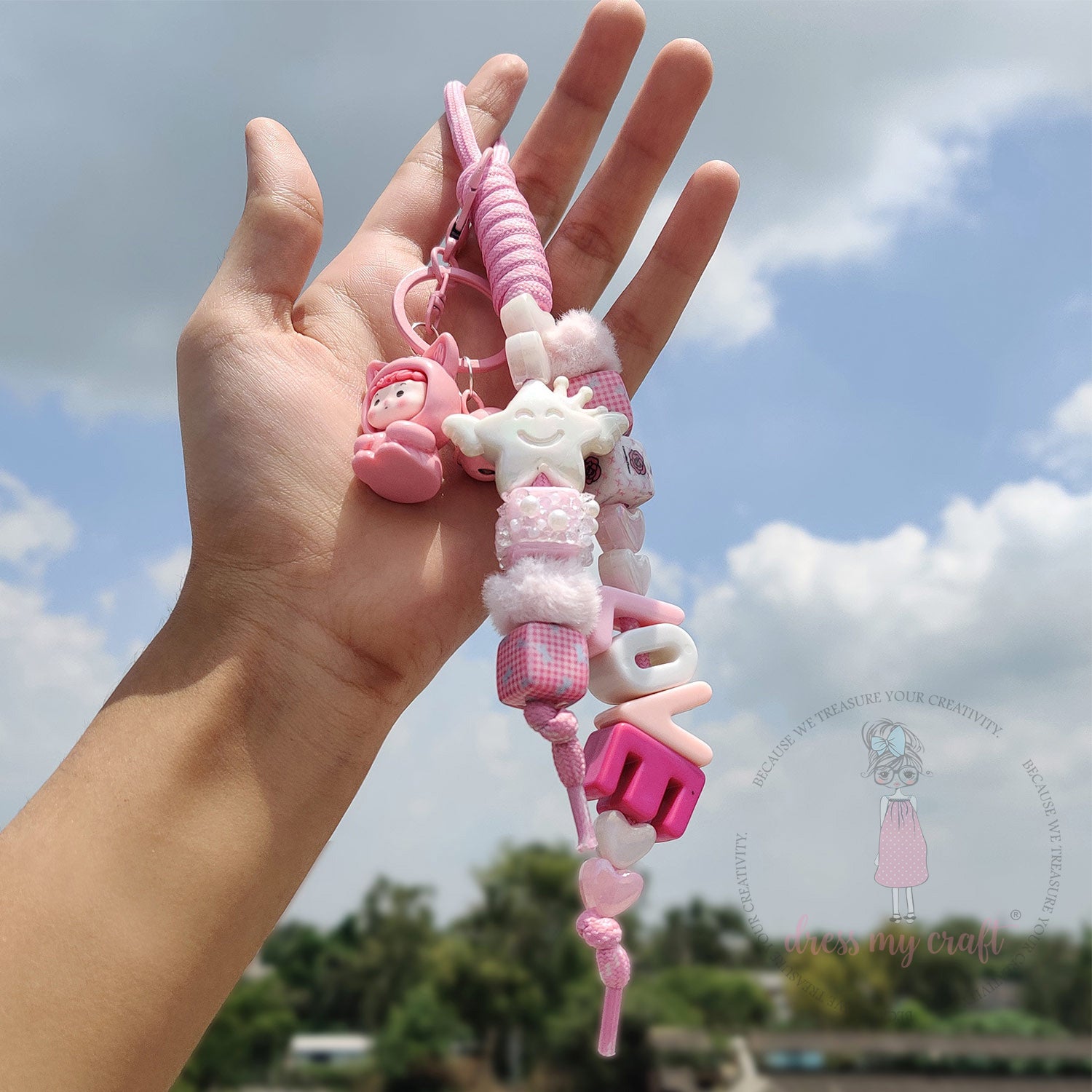 Braided Knot Rope - Baby Pink