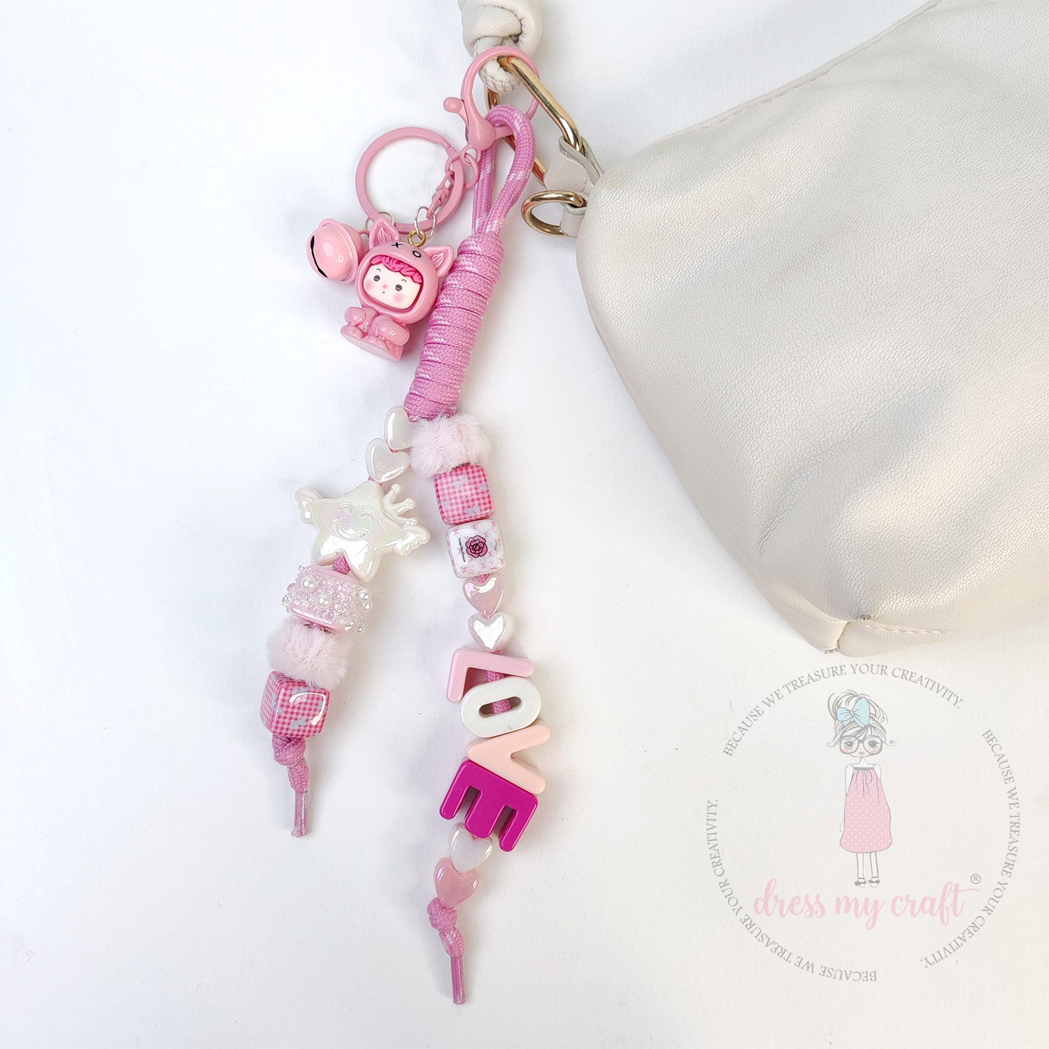 Braided Knot Rope - Baby Pink