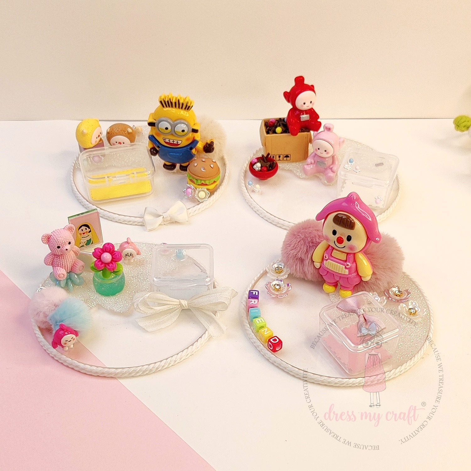 Crystal Clear Coasters (4Pcs/Pack)
