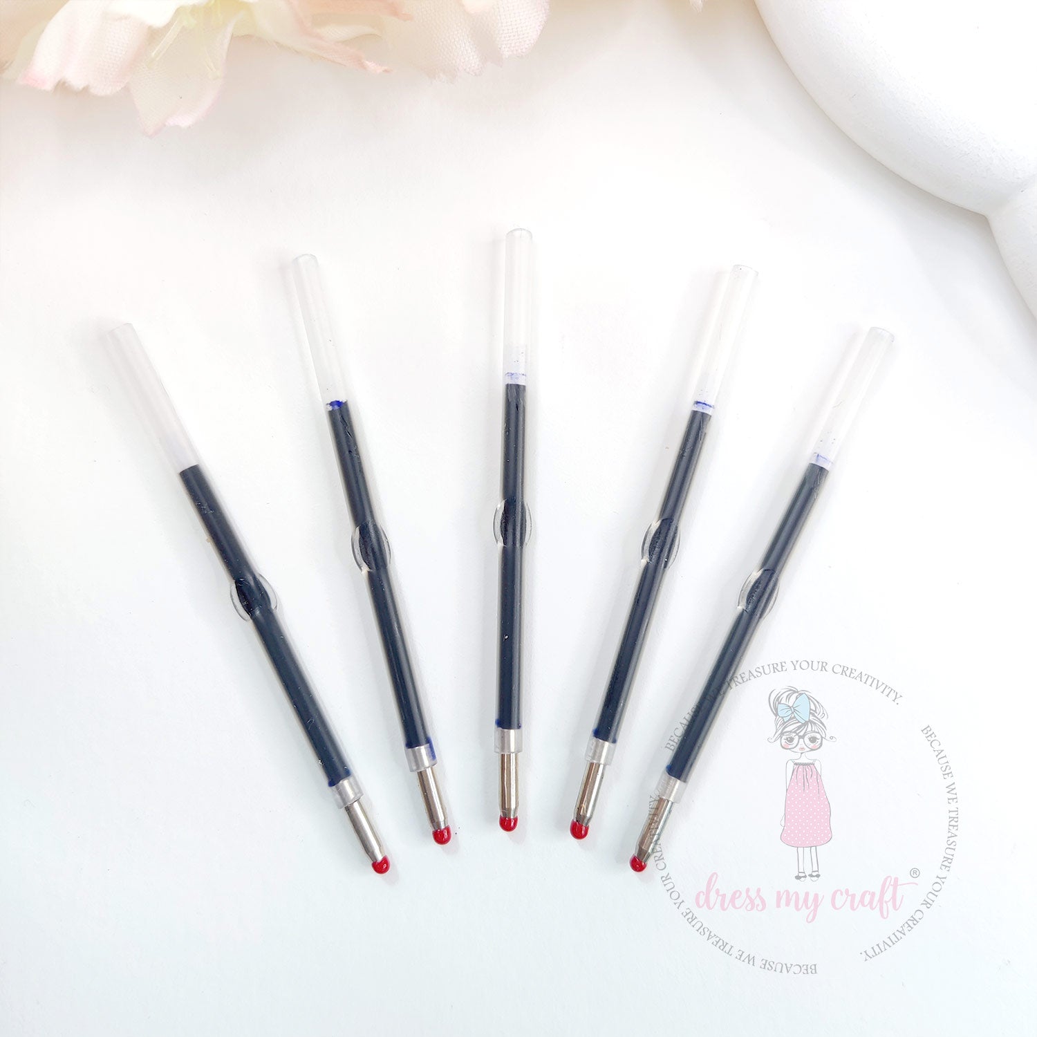 Mini Ball Pen Refills - Blue