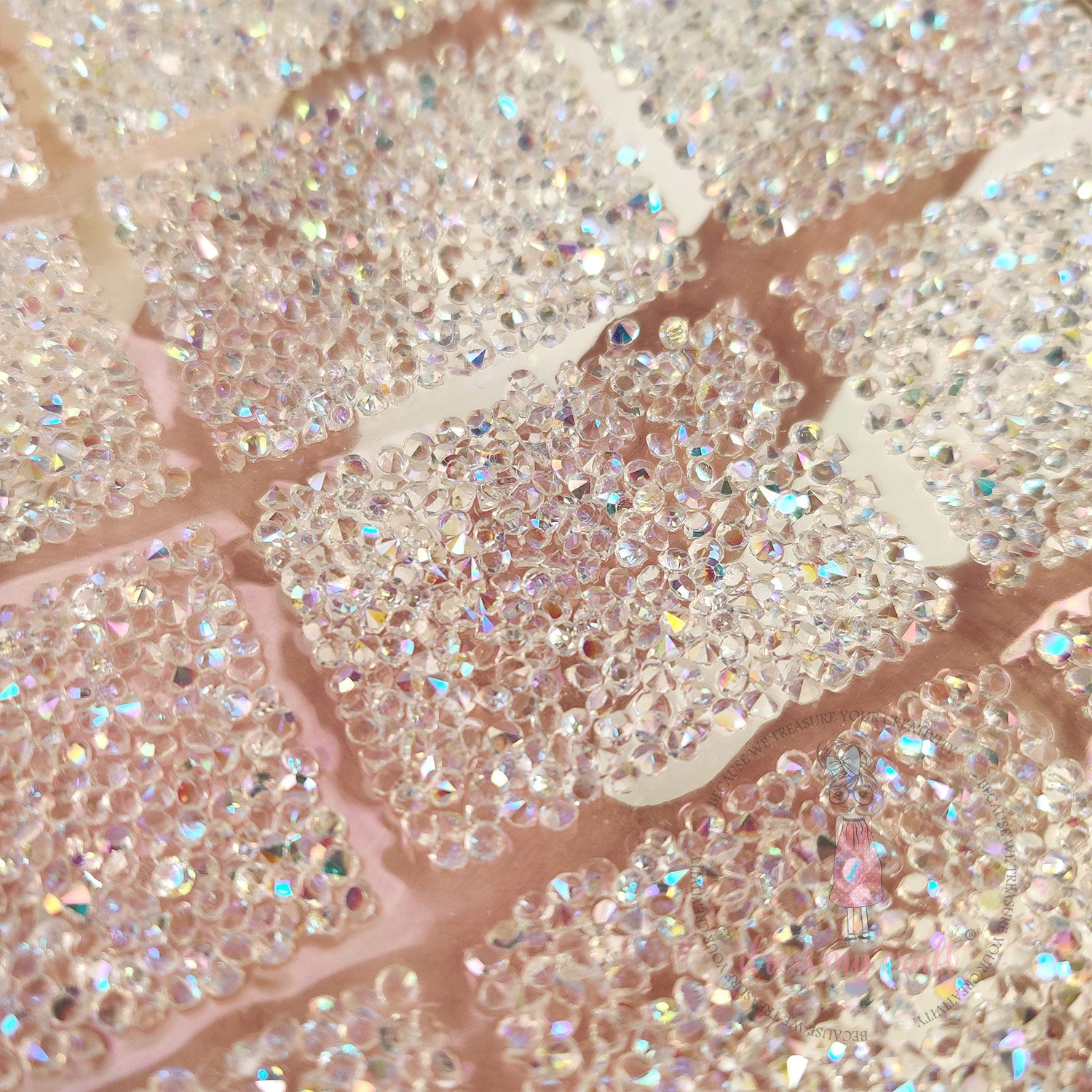 Crystal Bling Blocks Self Adhesive Tape