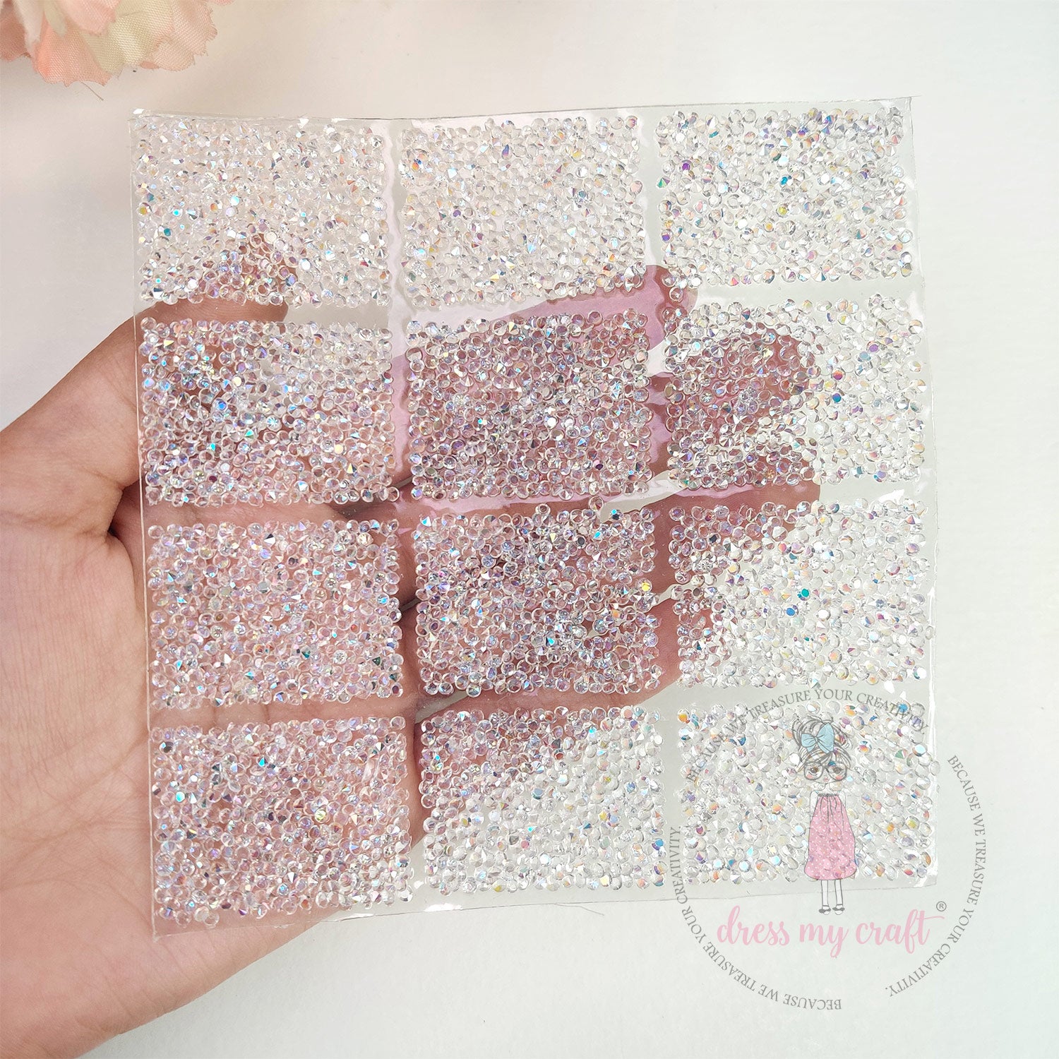 Crystal Bling Blocks Self Adhesive Tape