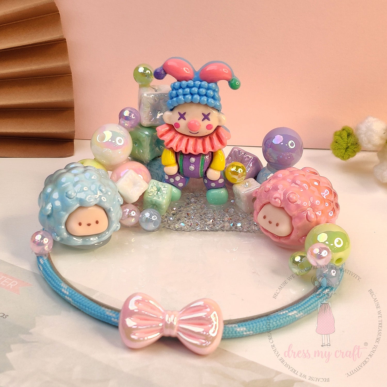 Circus Clown Figures Flatback Cabochons