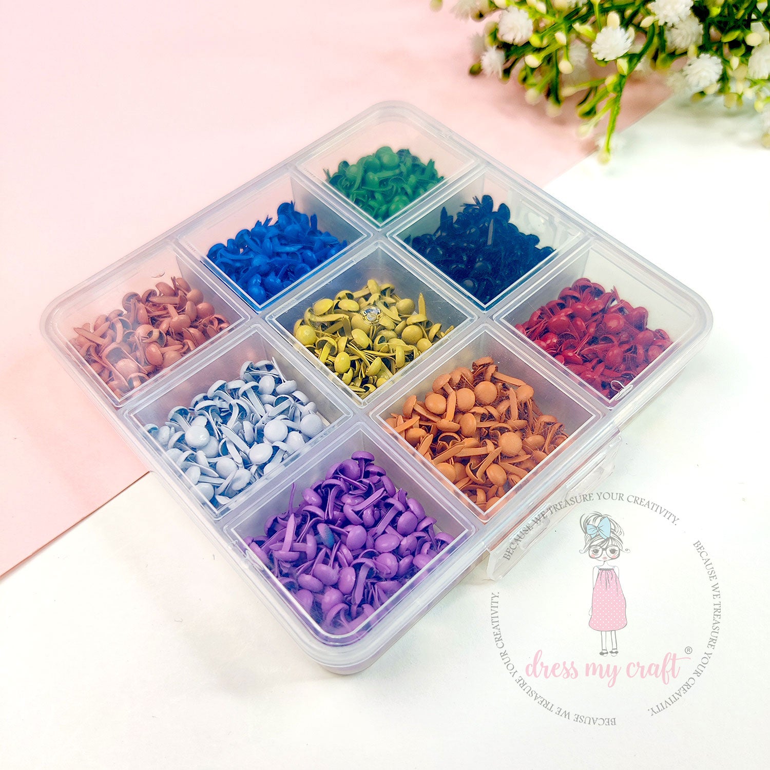 Colored Brads Combo Pack With Storage Box