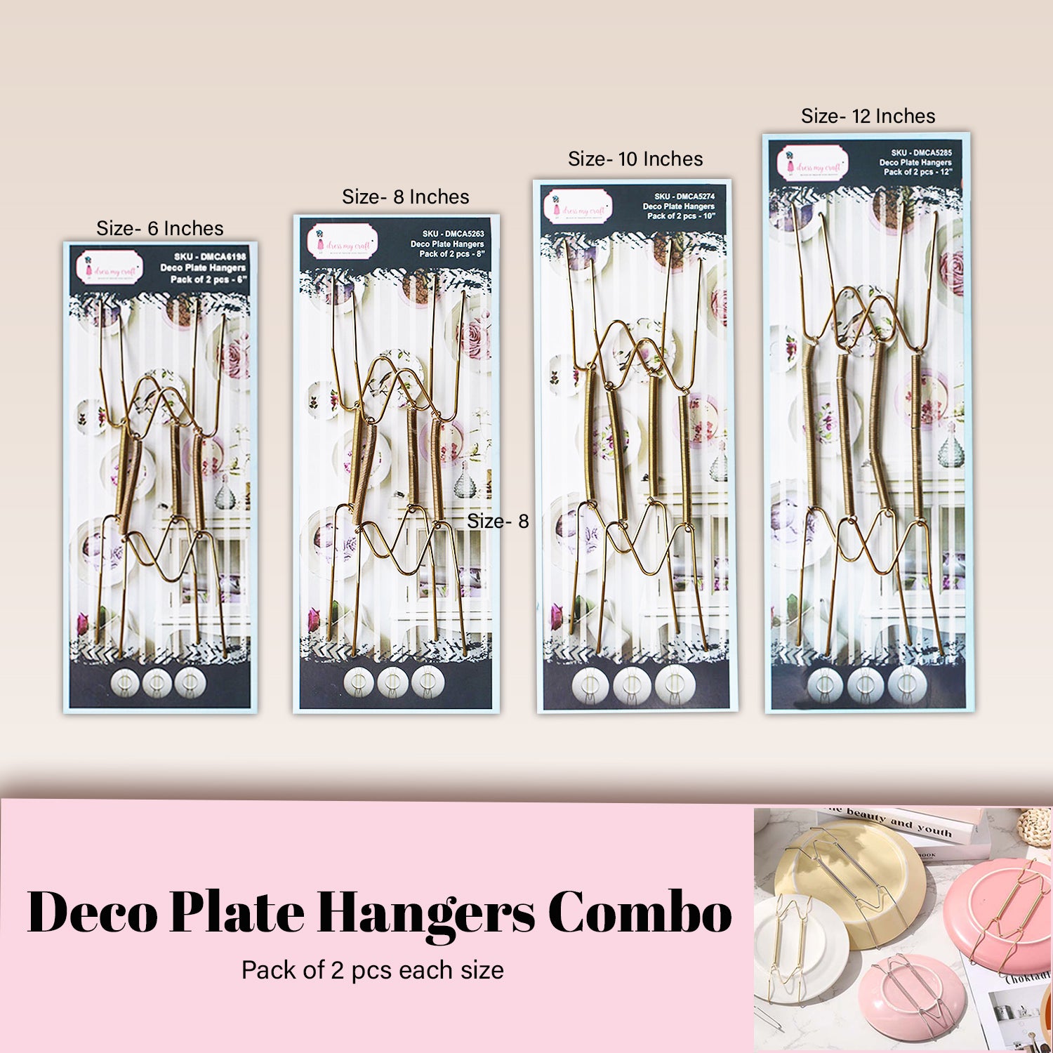 Deco plate Hangers Combo