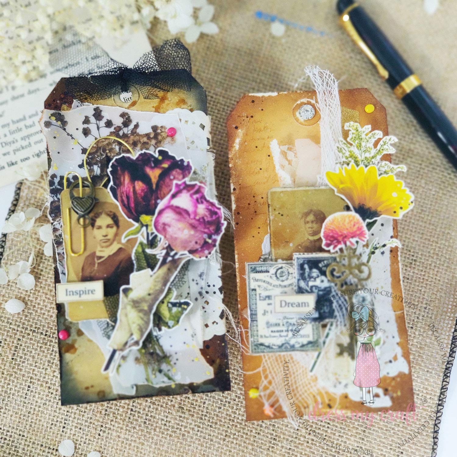 Colored Brads - Blush Pink