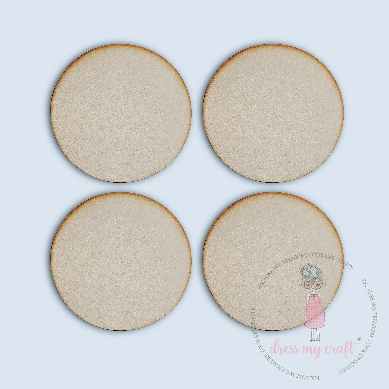 MDF Round Coasters