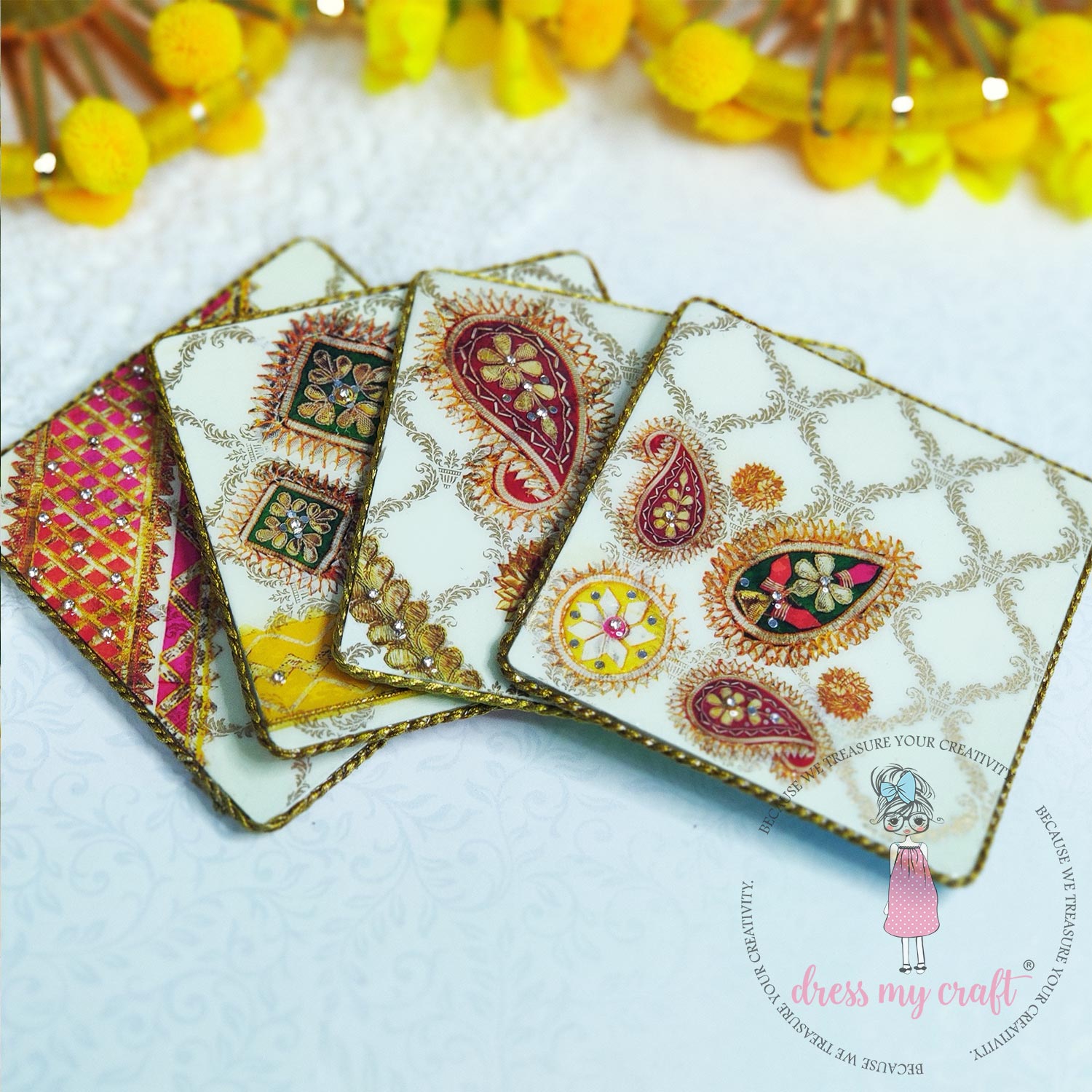 MDF Curved Square Coasters