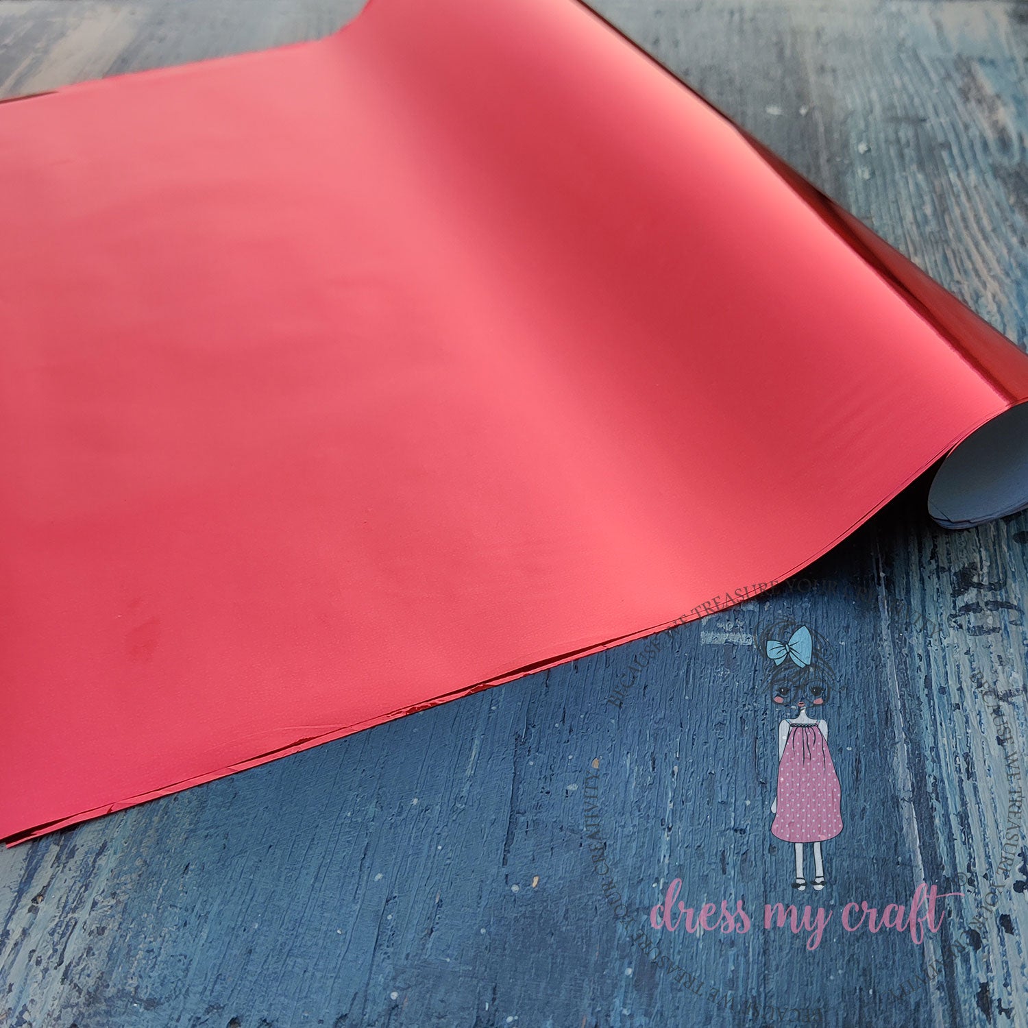 Christmas Red - Reactive Foil Sheets (12" x 18")