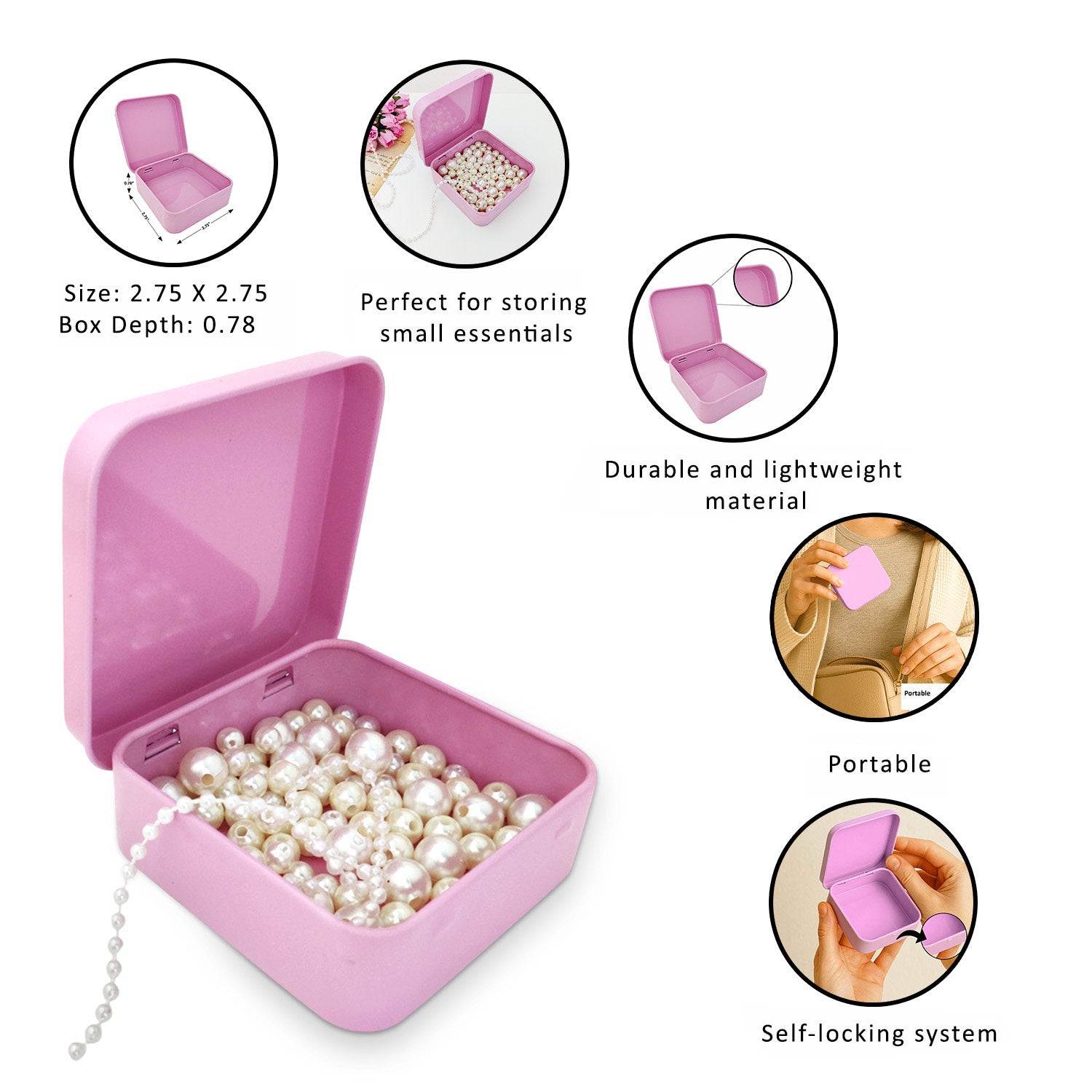 Mini trinket tin Box