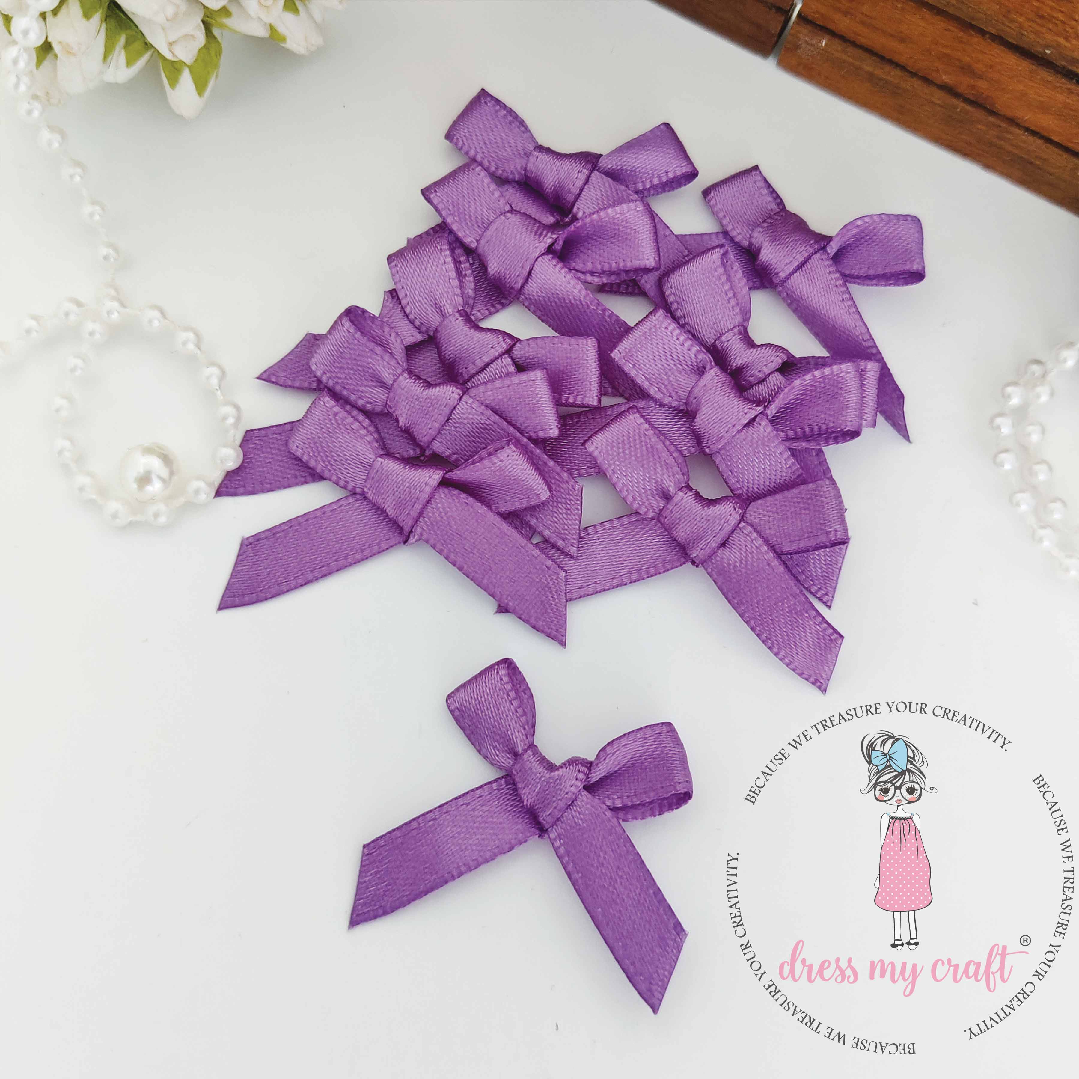 Purple Ribbon Bows