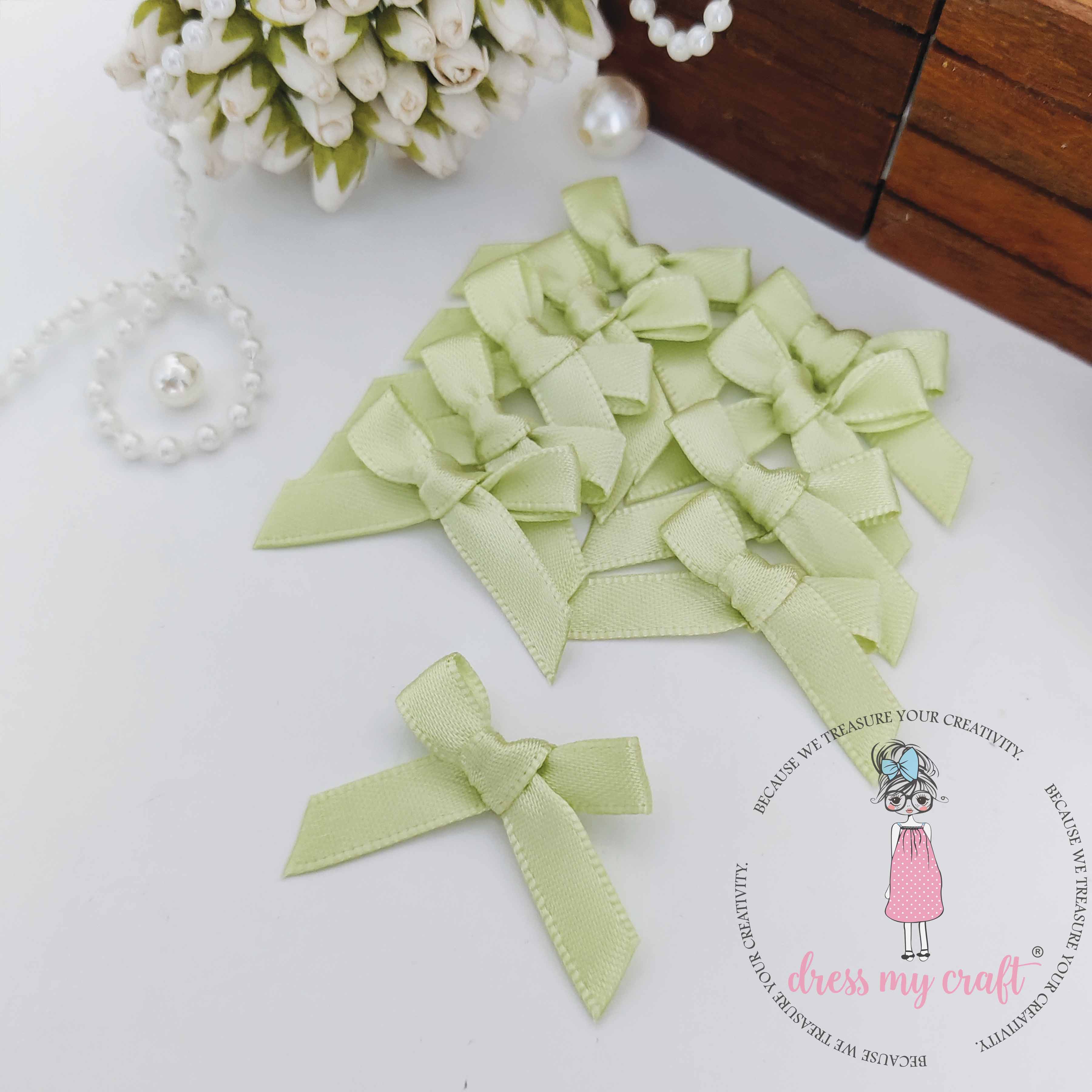 Light Green Ribbon Bows