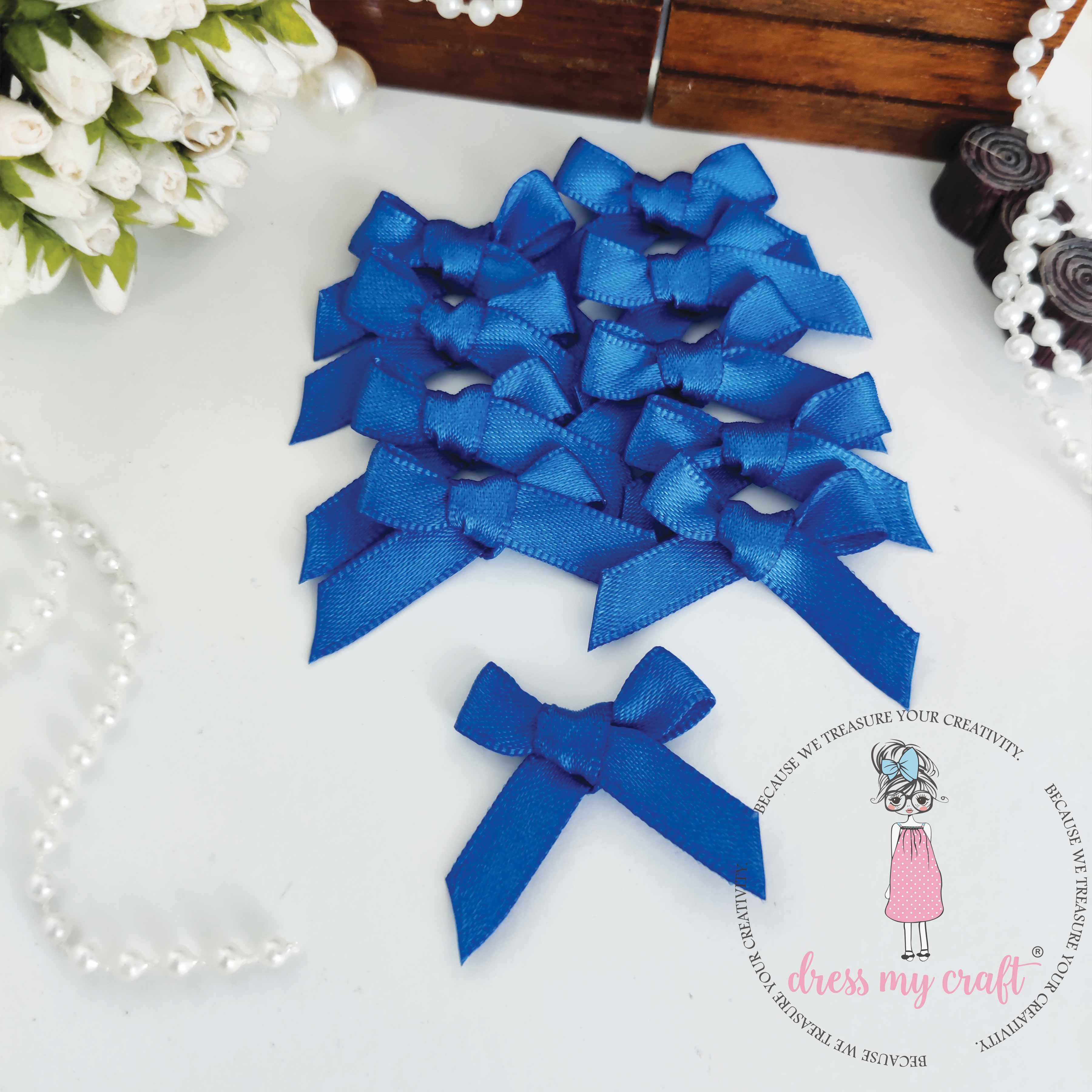Royal Blue Ribbon Bows