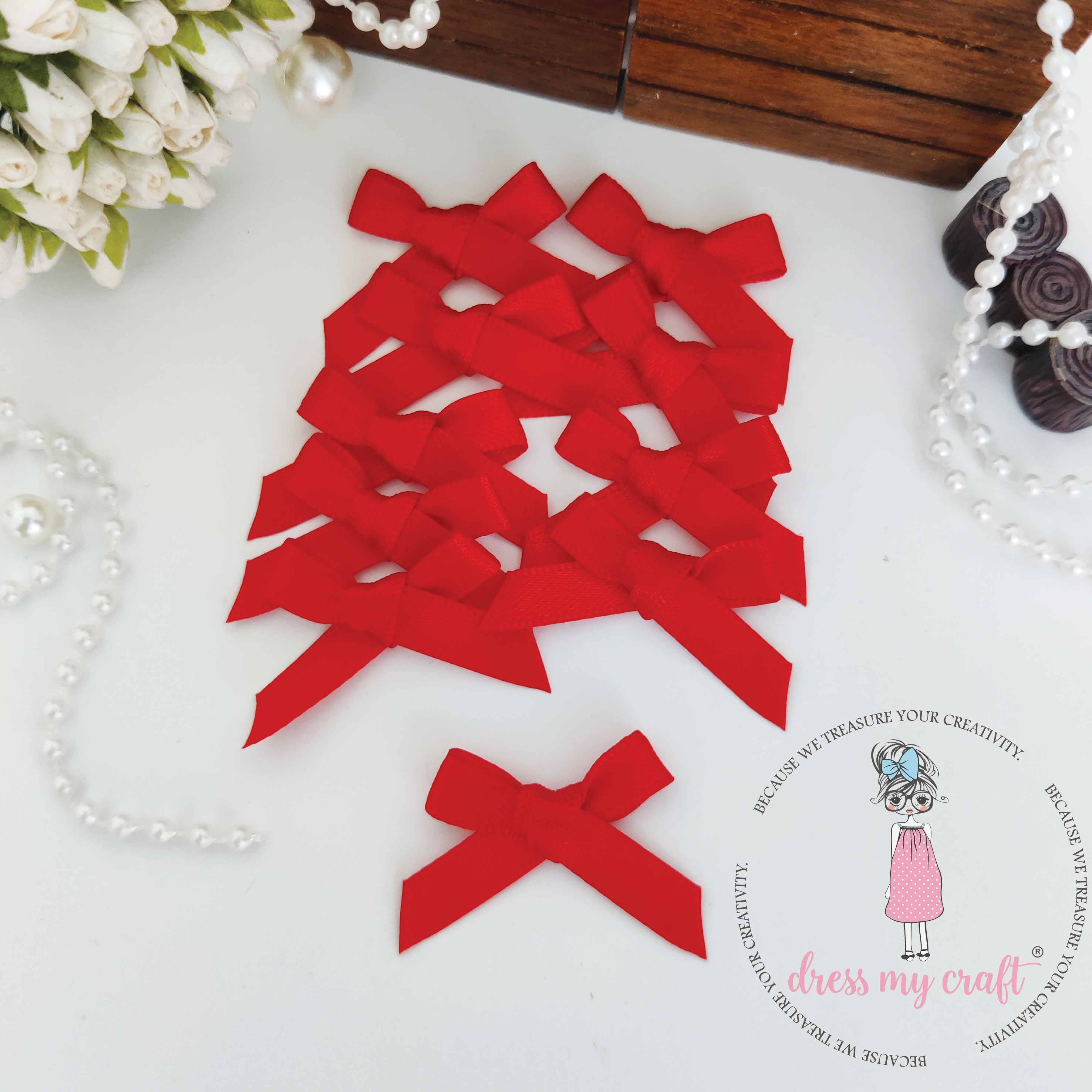Warm Red Ribbon Bows
