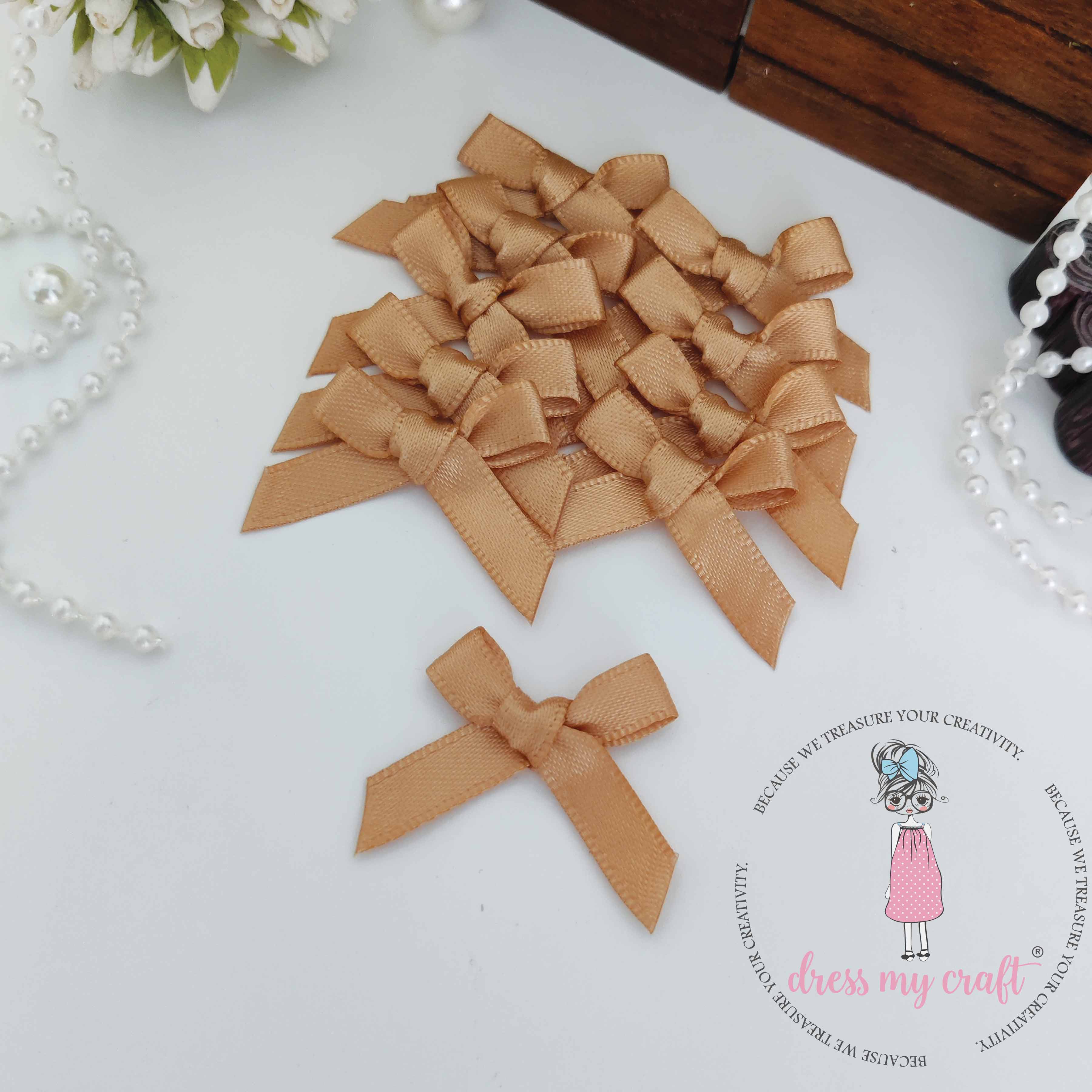 Beige Ribbon Bows