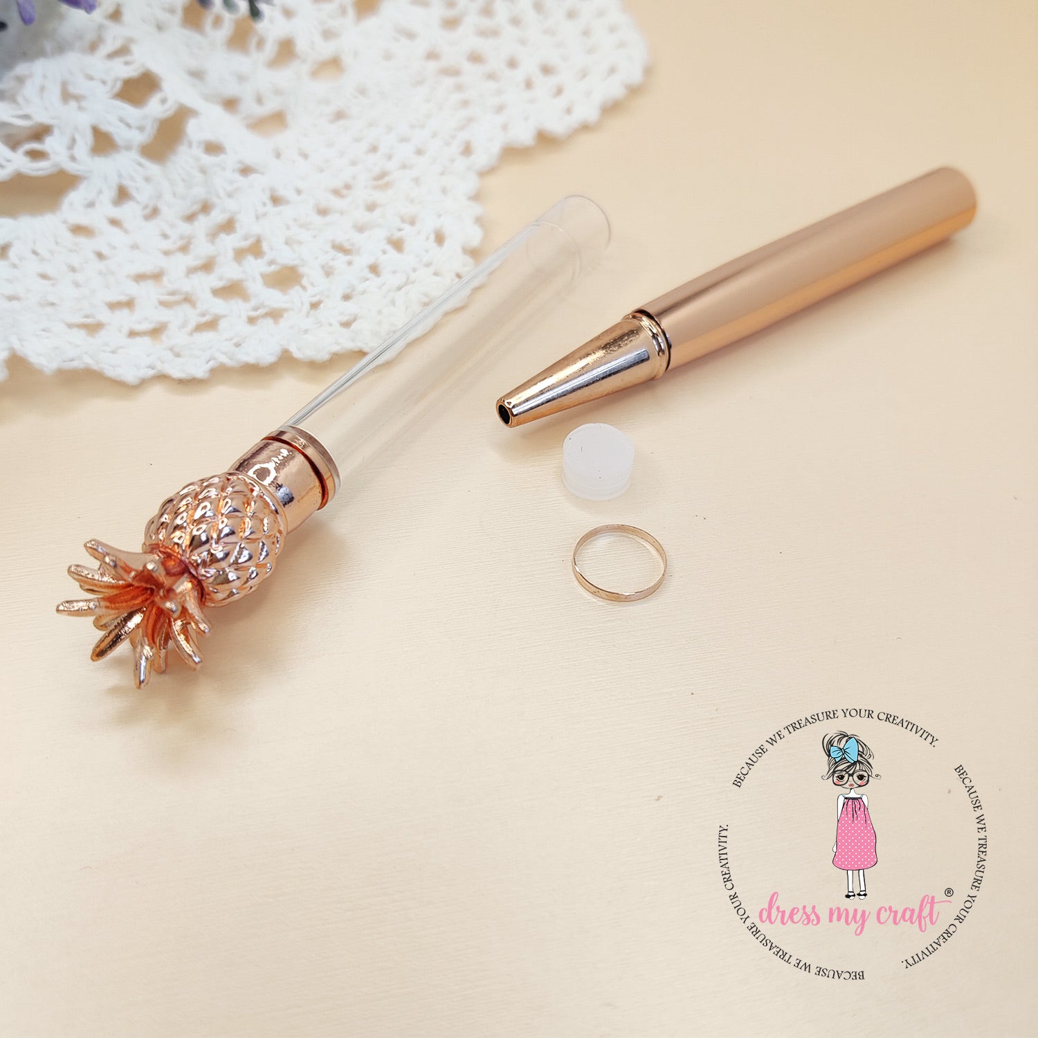 DIY Pineapple Pen - Rose Gold