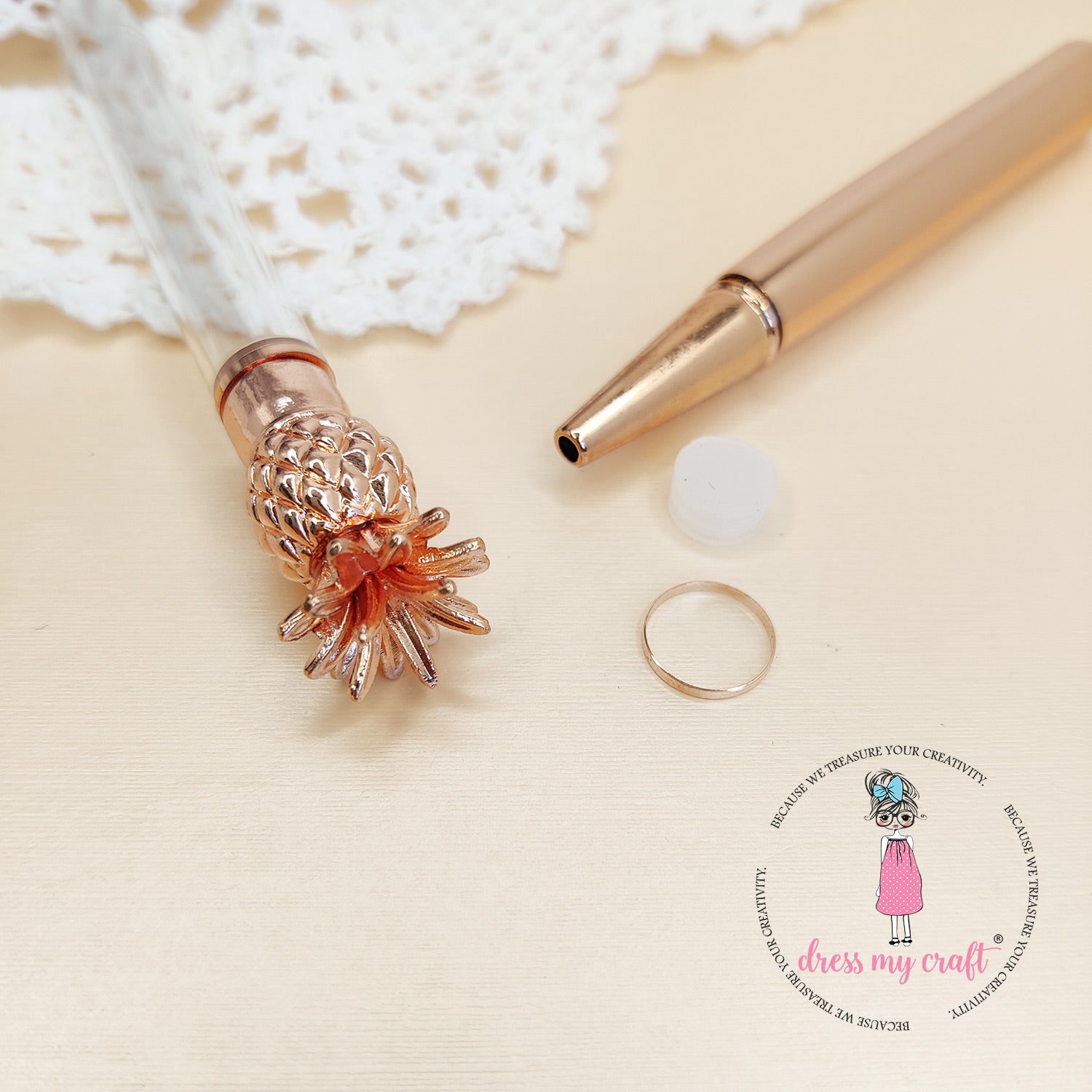 DIY Pineapple Pen - Rose Gold