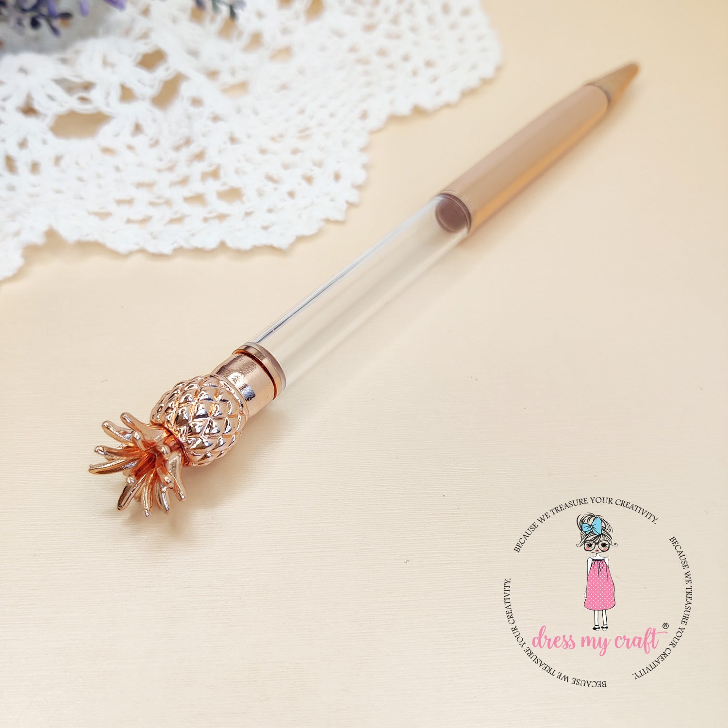 DIY Pineapple Pen - Rose Gold