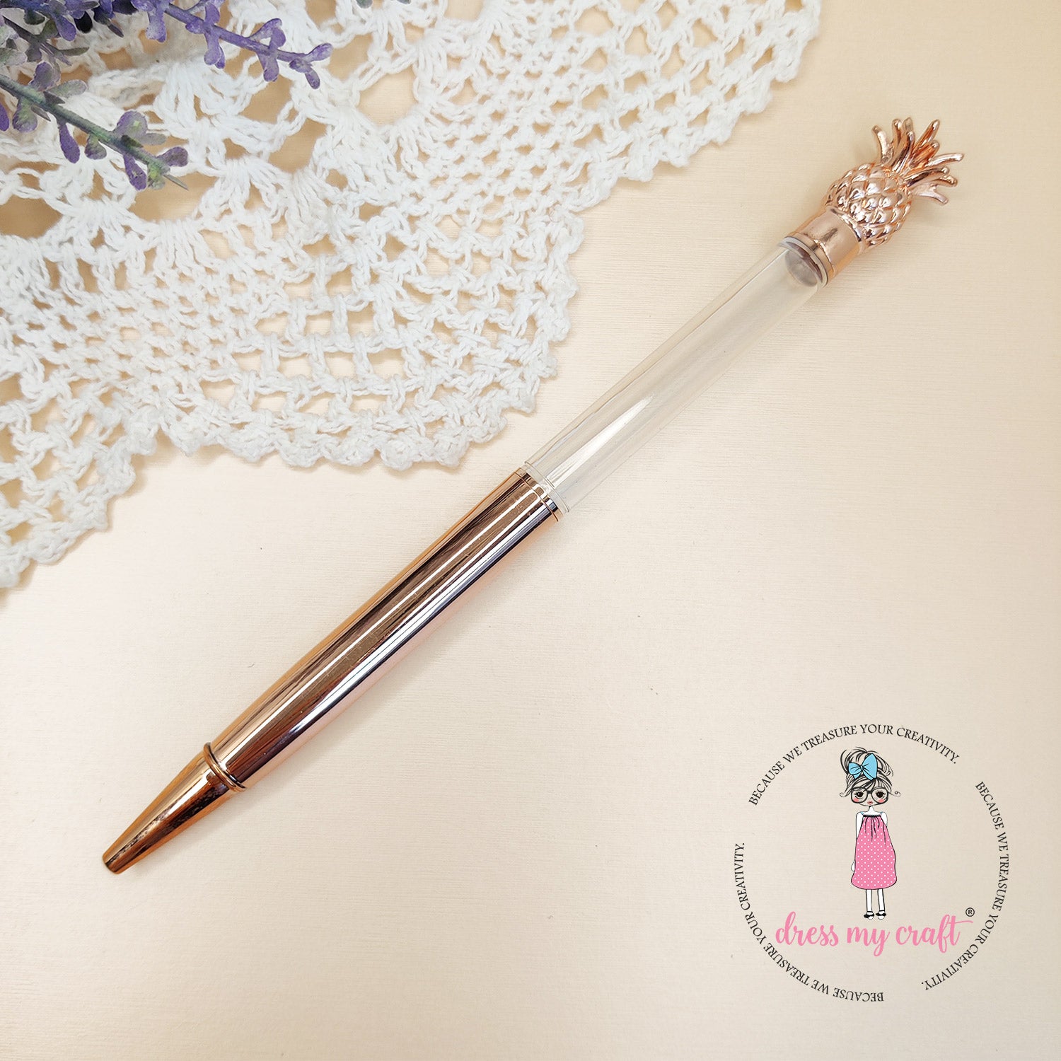 DIY Pineapple Pen - Rose Gold