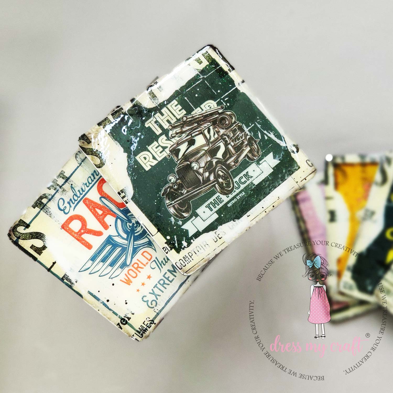 Acrylic Curved Square Coasters