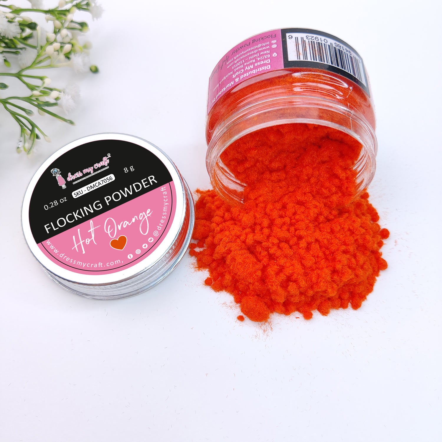Flocking Powder - Hot Orange