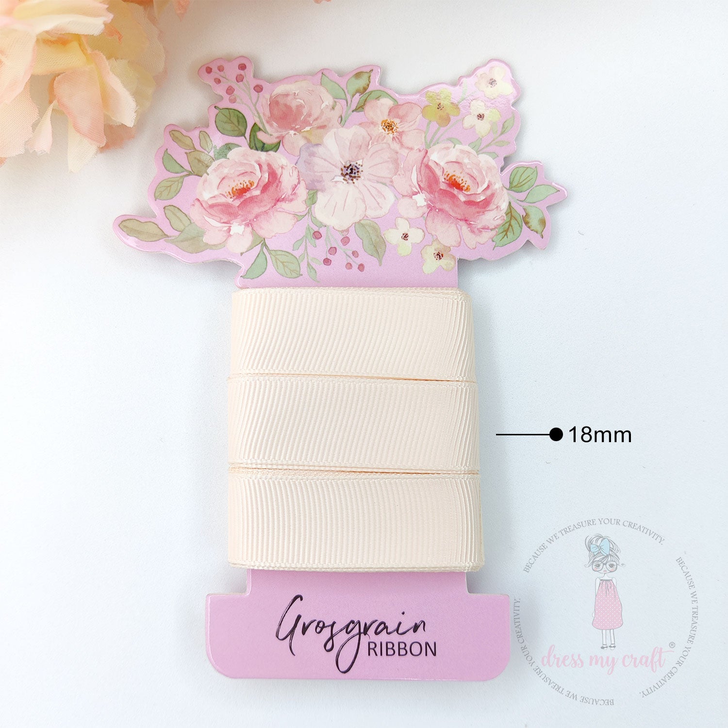 Grosgrain Ribbon - Peach