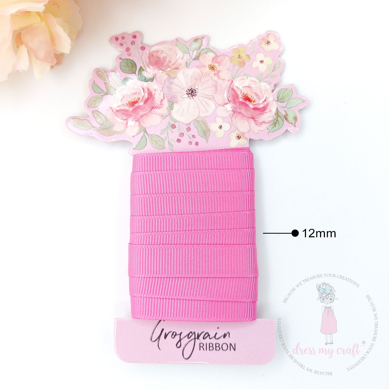 Grosgrain Ribbon - Flamingo Pink