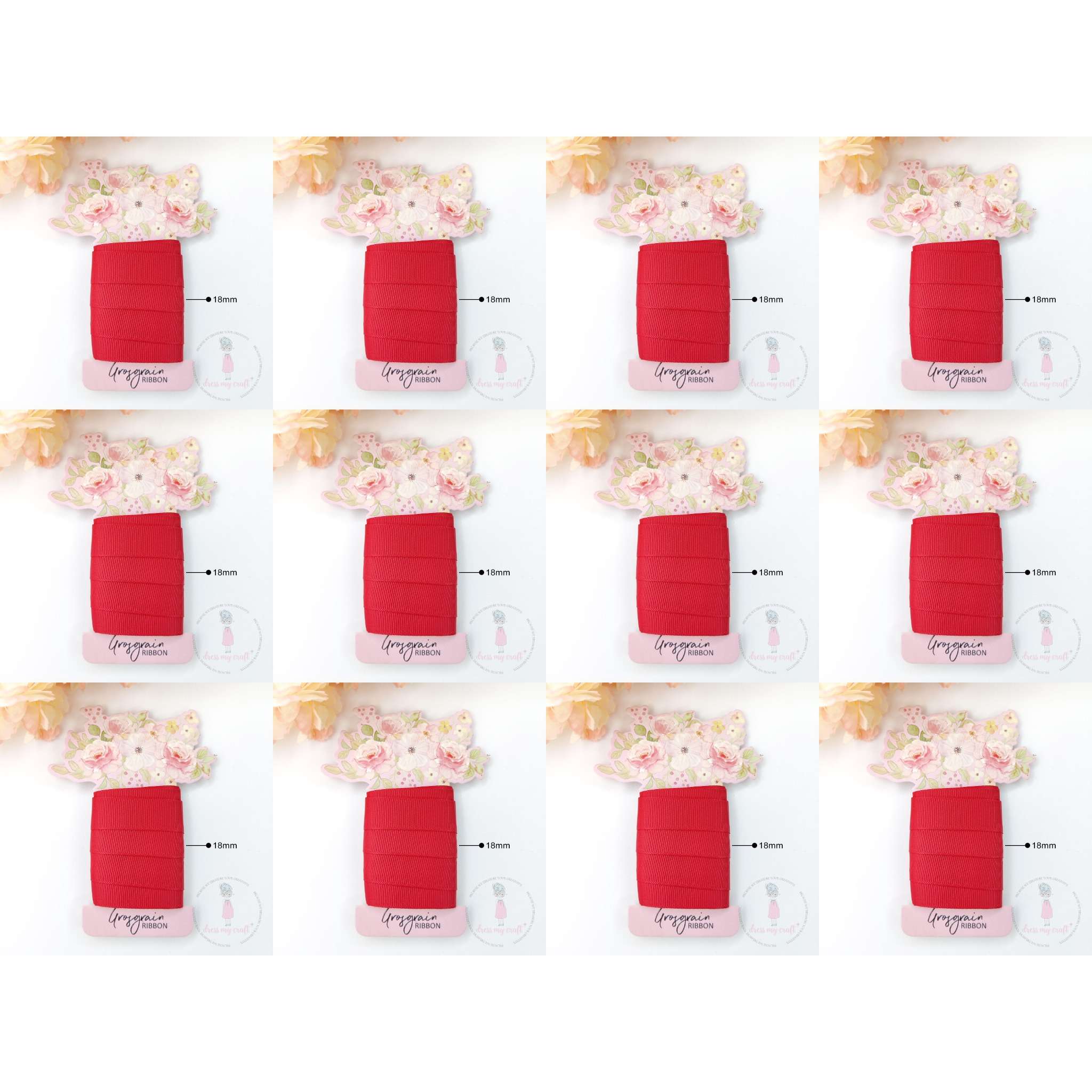 Grosgrain Ribbon - Red