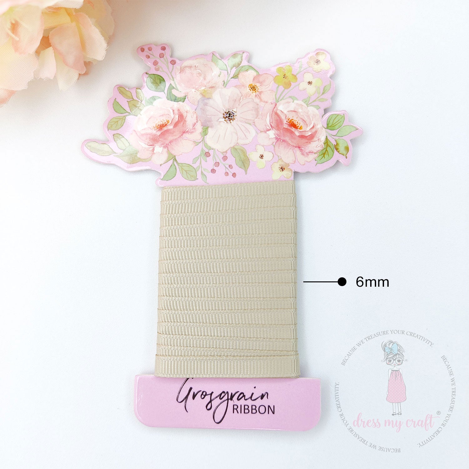 Grosgrain Ribbon - Beige
