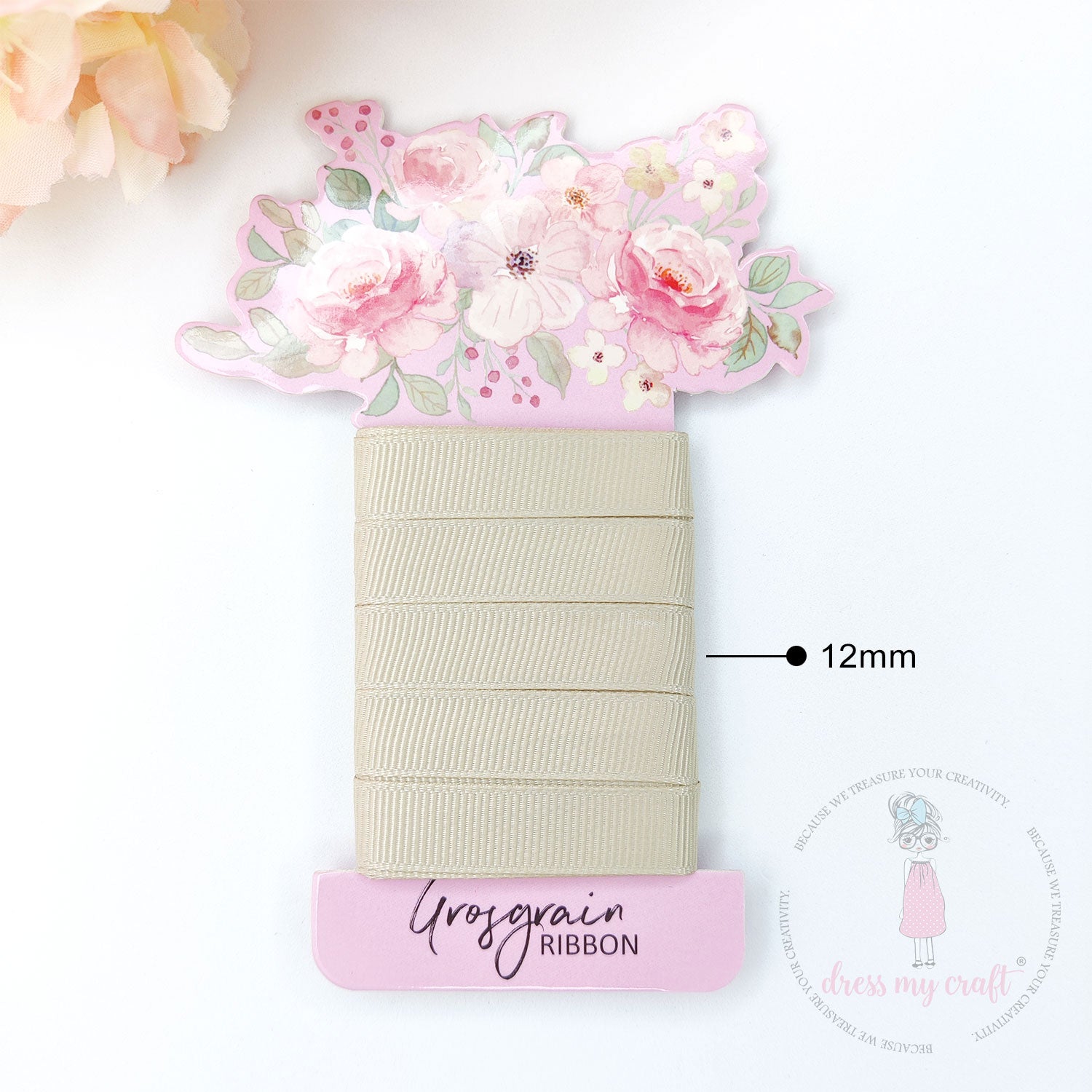 Grosgrain Ribbon - Beige