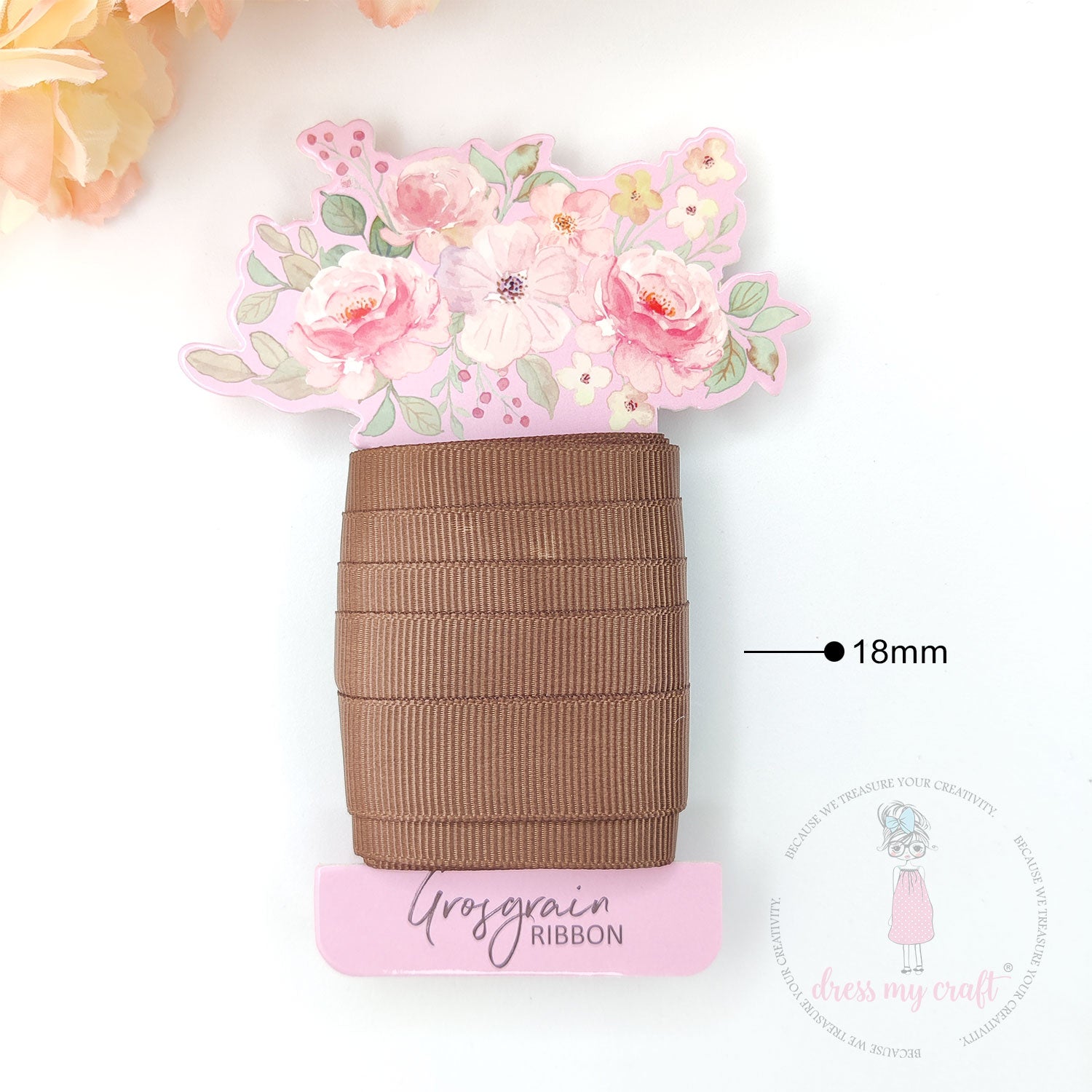 Grosgrain Ribbon -Brown