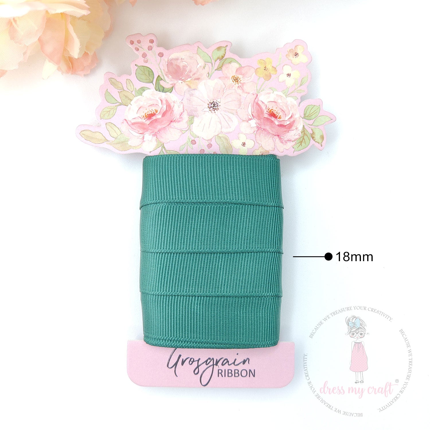 Grosgrain Ribbon - Bottle Green