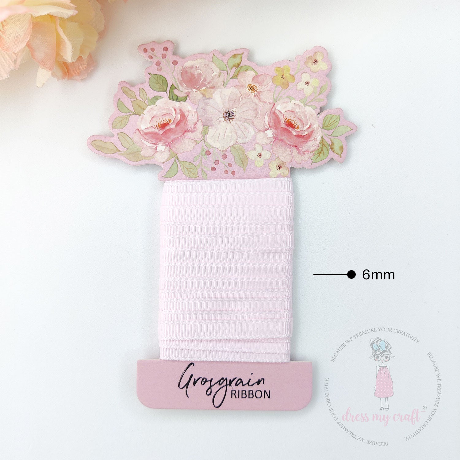 Grosgrain Ribbon - Baby Pink