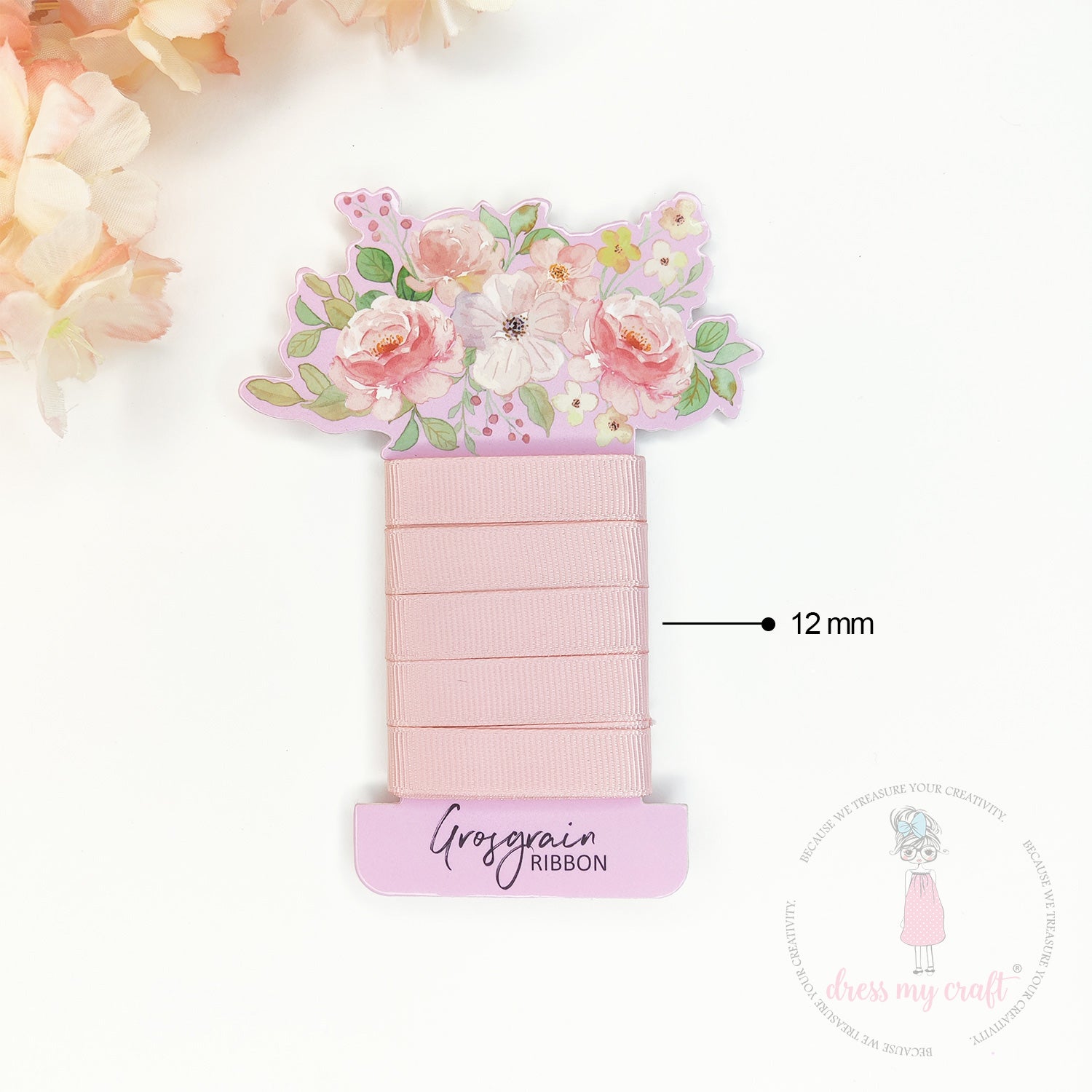 Grosgrain Ribbon - Tea Rose (12mm)