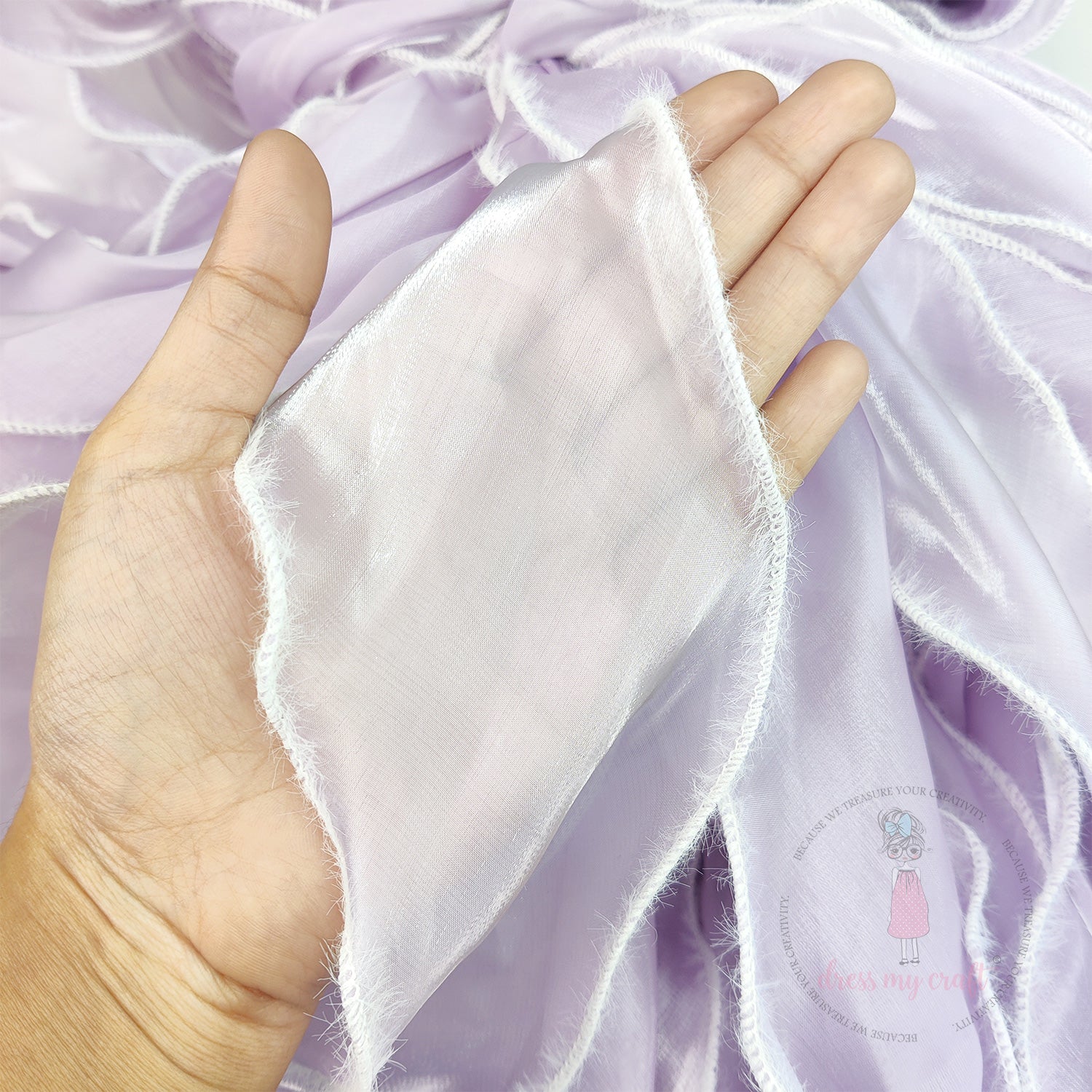 Wavy Silk Premium Ribbon - Mauve