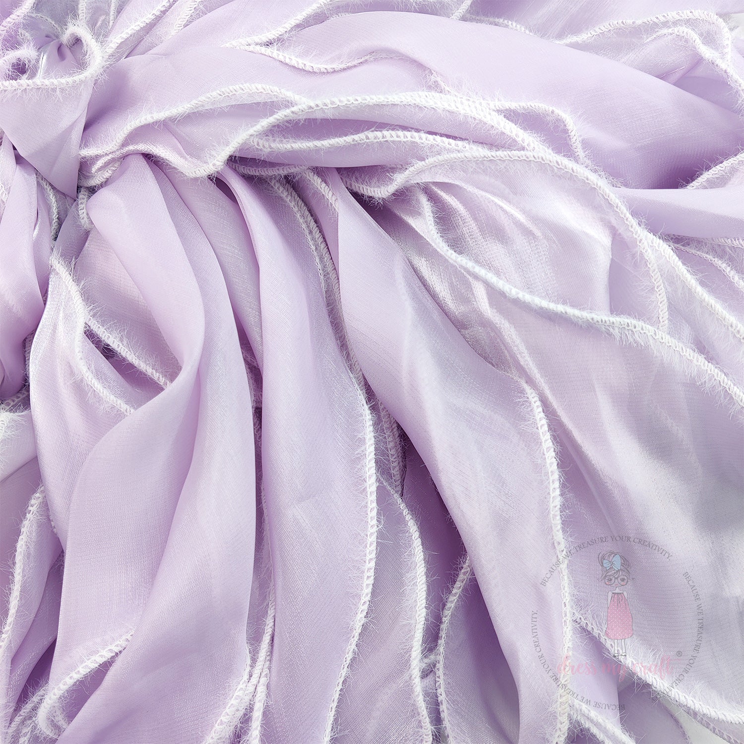 Wavy Silk Premium Ribbon - Mauve
