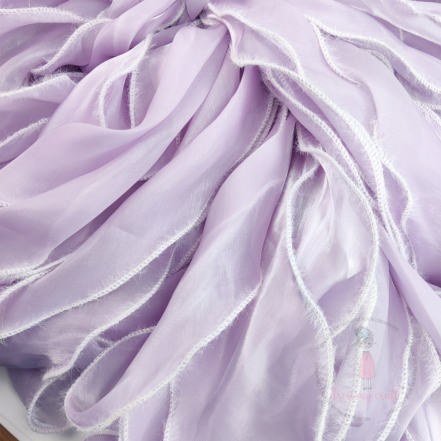 Wavy Silk Premium Ribbon - Mauve