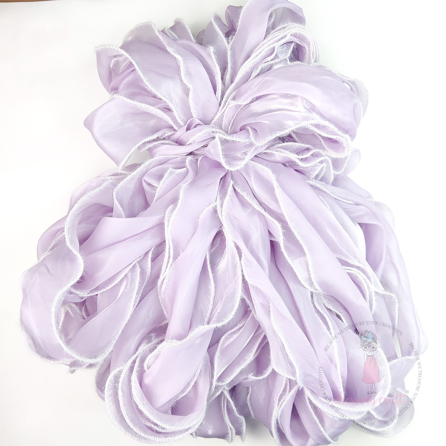Wavy Silk Premium Ribbon - Mauve