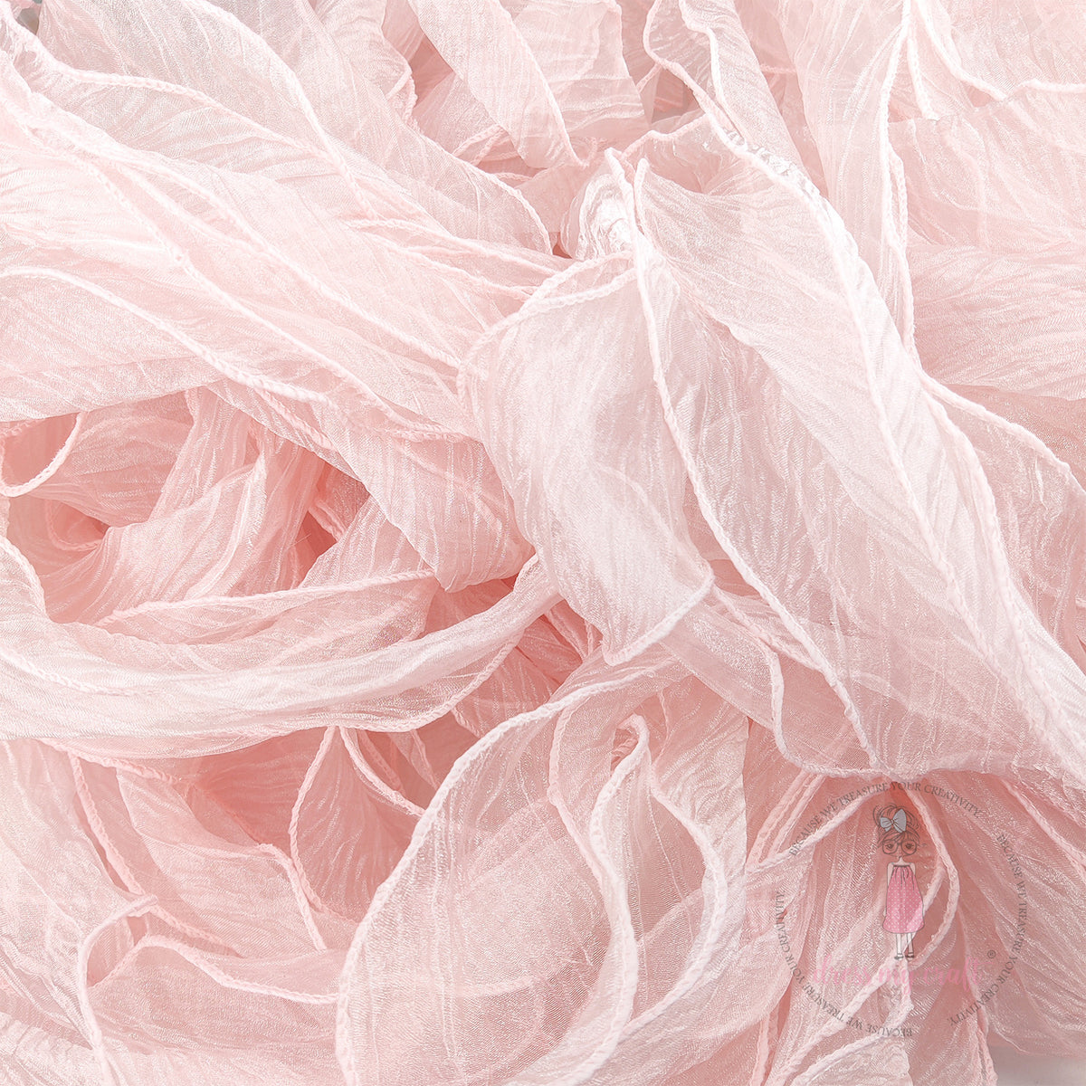 Pink Ribbon Tissue Crushed Tissue Ribbon - Pink – CRAFTERS CORNER