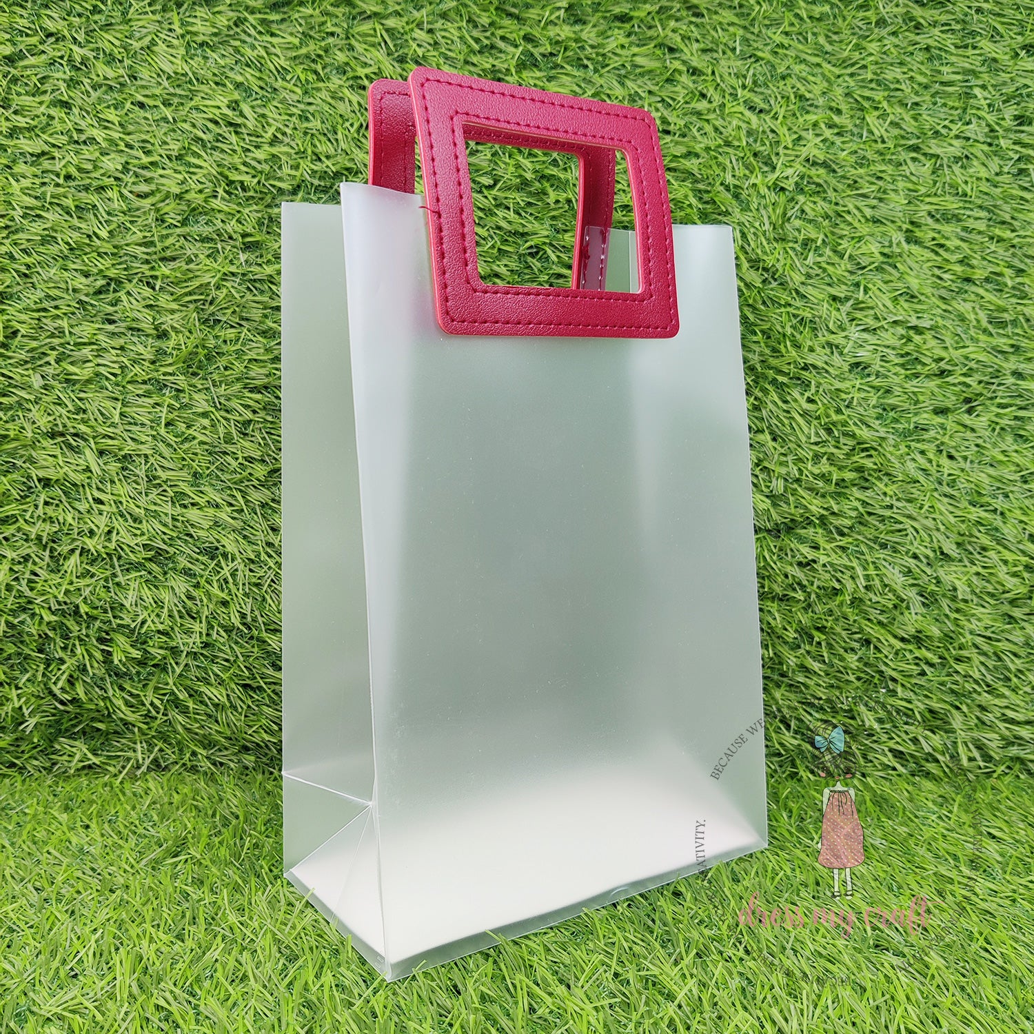 Rectangular DIY Gift Bags - Maroon