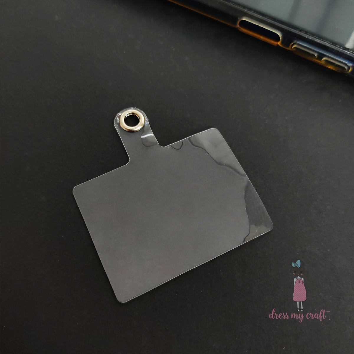 Phone Tether Tab - Transparent – CRAFTERS CORNER