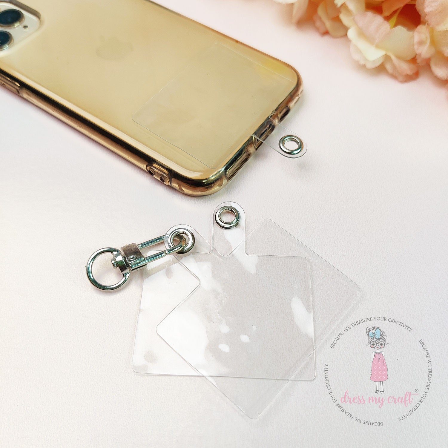 Phone Tether Tab - Transparent